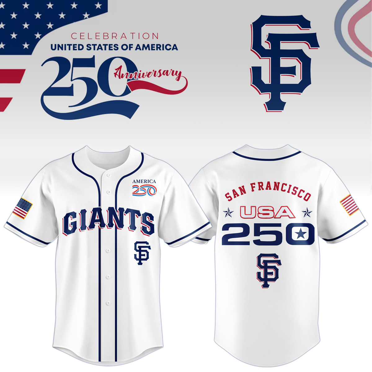 San Francisco Giants x Celebration USA 250 Anniversary