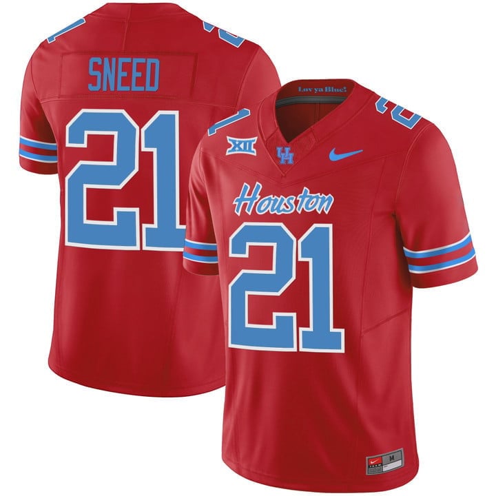 Men's Houston Cougars 2023 Oilers Inspired Vapor Jersey - All Stitched