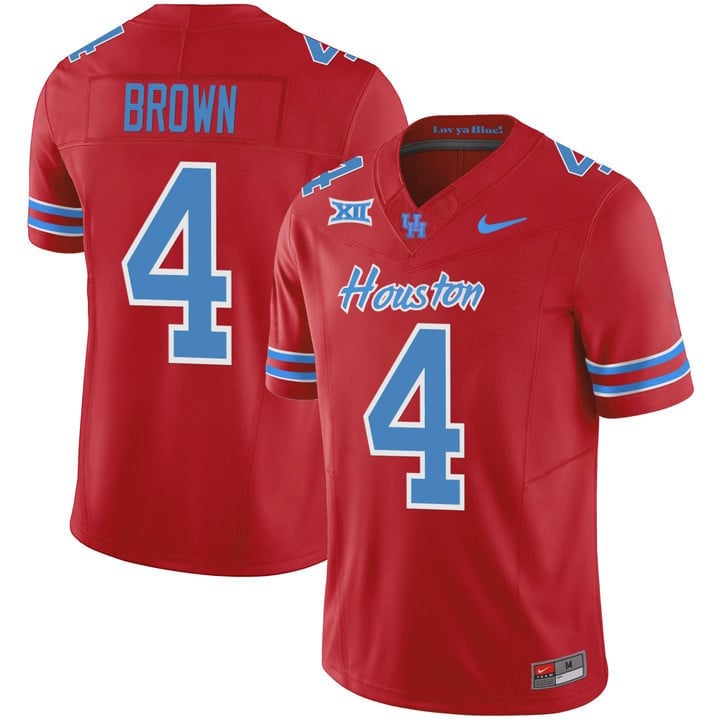 Men's Houston Cougars 2023 Oilers Inspired Vapor Jersey - All Stitched