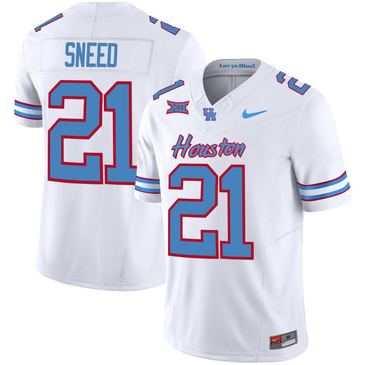 Men's Houston Cougars 2023 Oilers Inspired Vapor Jersey - All Stitched