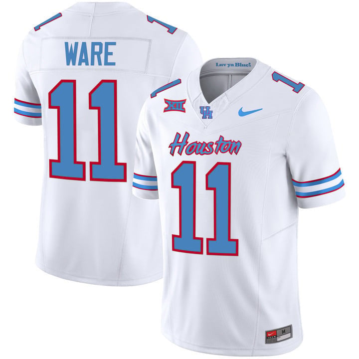 Men's Houston Cougars 2023 Oilers Inspired Vapor Jersey - All Stitched