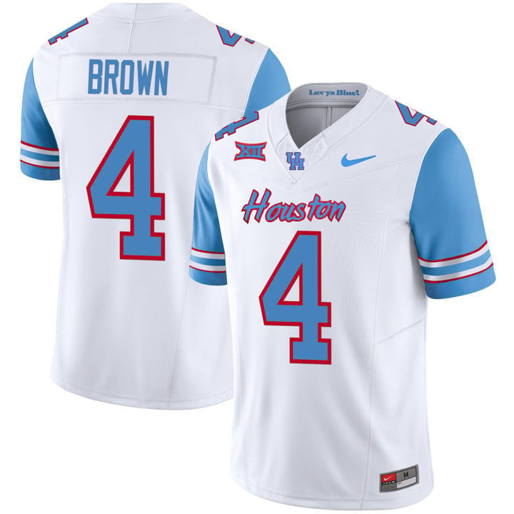 Men's Houston Cougars 2023 Oilers Inspired Vapor Jersey - All Stitched