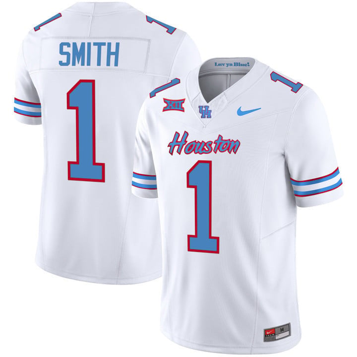 Men's Houston Cougars 2023 Oilers Inspired Vapor Jersey - All Stitched