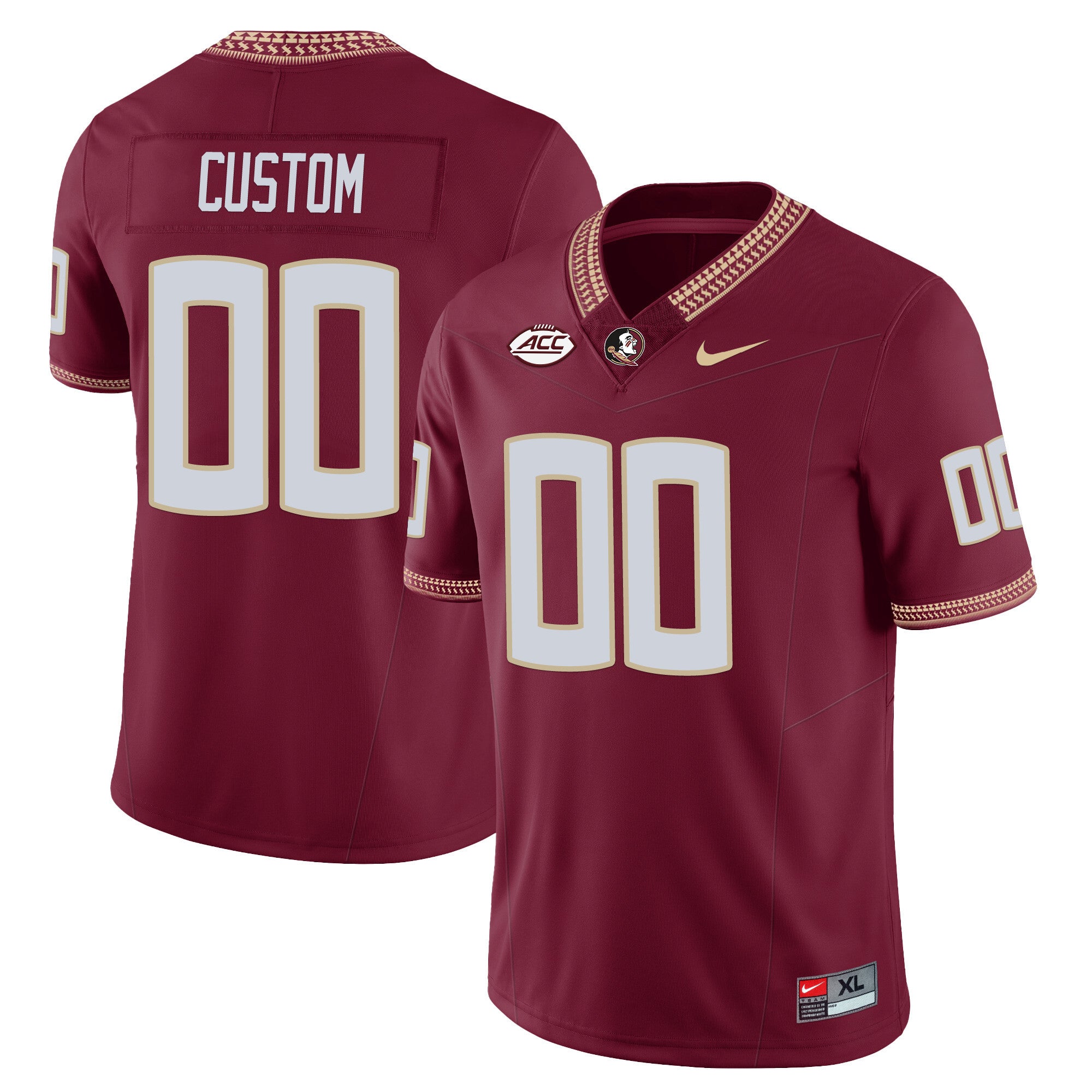 Men’s Florida State Seminoles Football Vapor Jersey – All Stitched