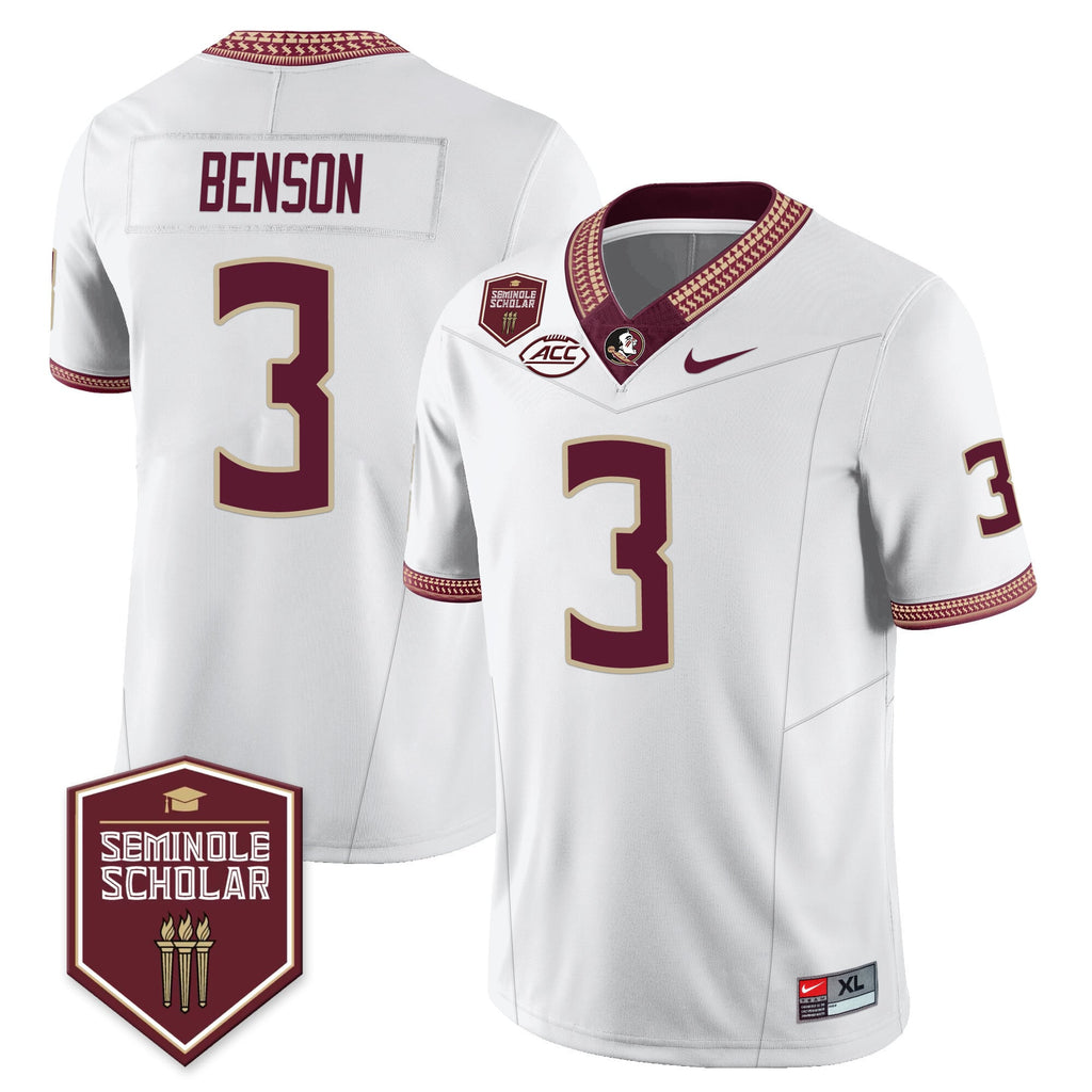 Men’s Florida State Seminoles Football Vapor Jersey – All Stitched