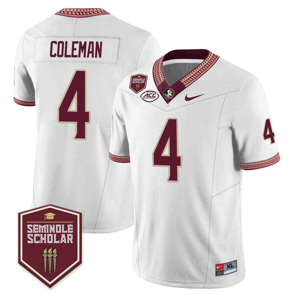 Men’s Florida State Seminoles Football Vapor Jersey – All Stitched