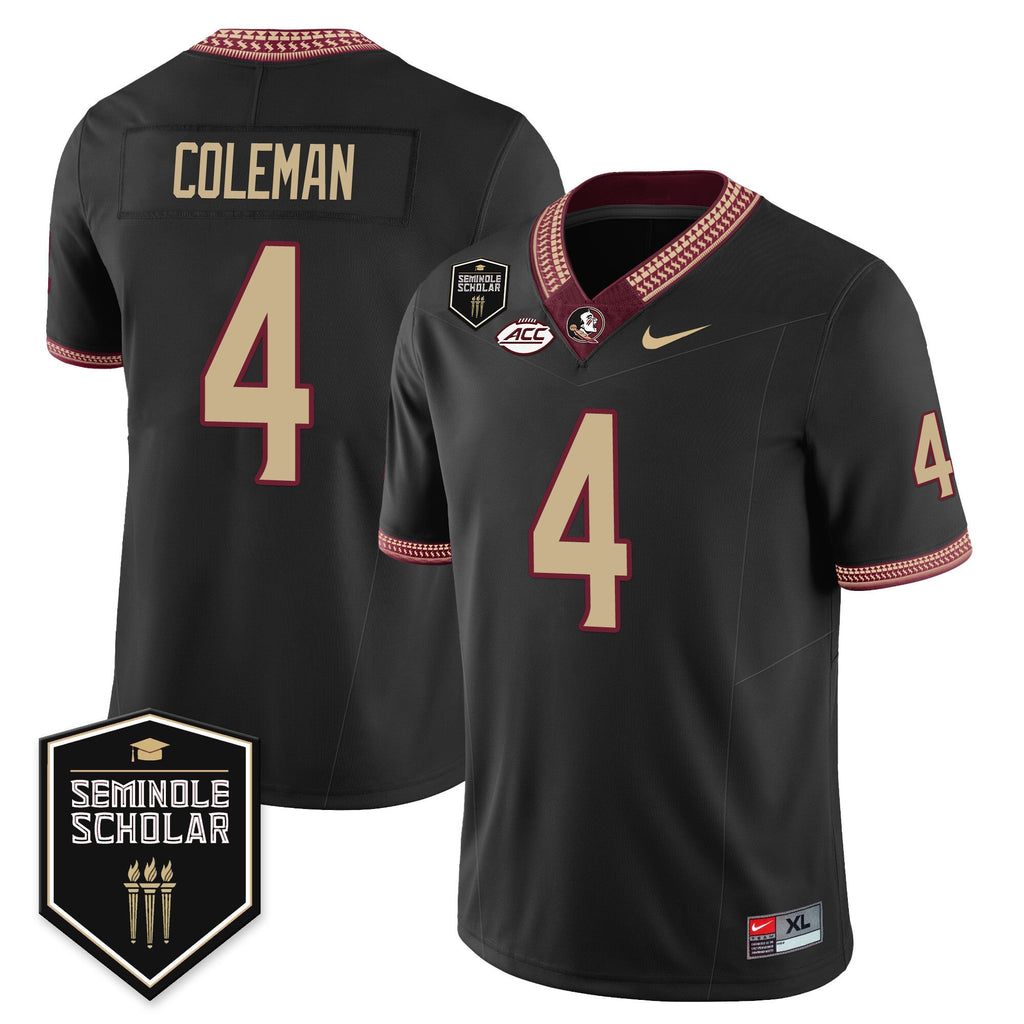 Men’s Florida State Seminoles Football Vapor Jersey – All Stitched
