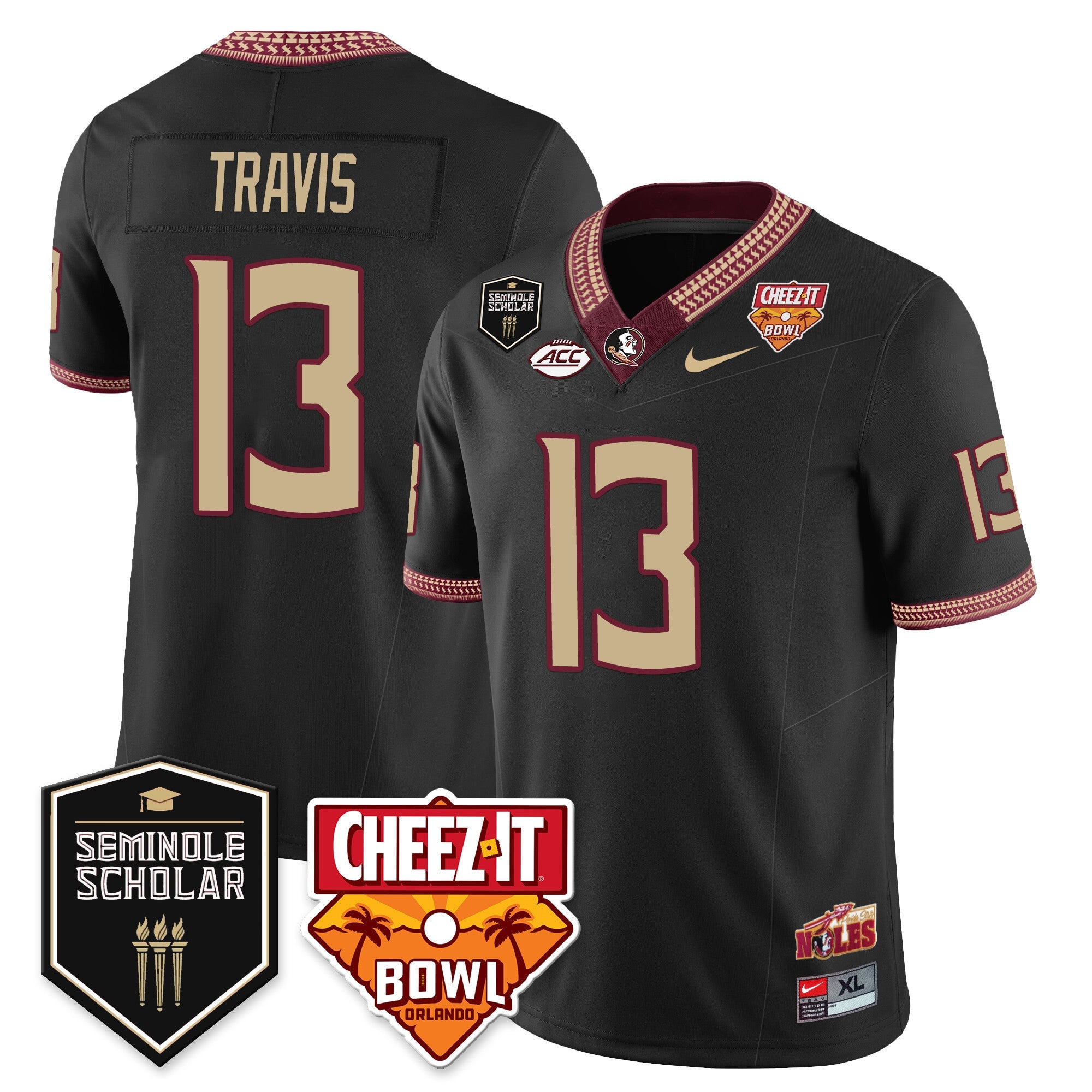 Men’s Florida State Seminoles Football Vapor Jersey – All Stitched