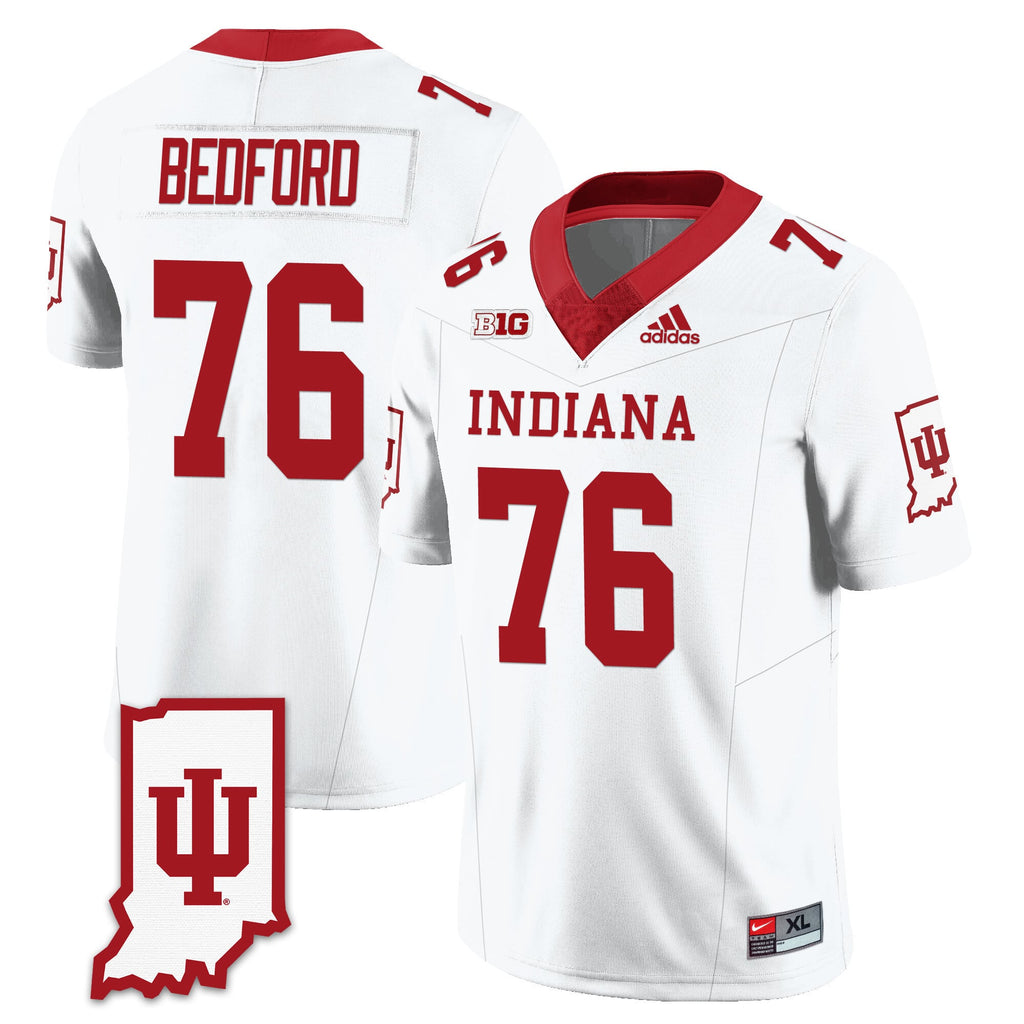 Men's Indiana Hoosiers Football Jersey All Stitched - Indiana Map