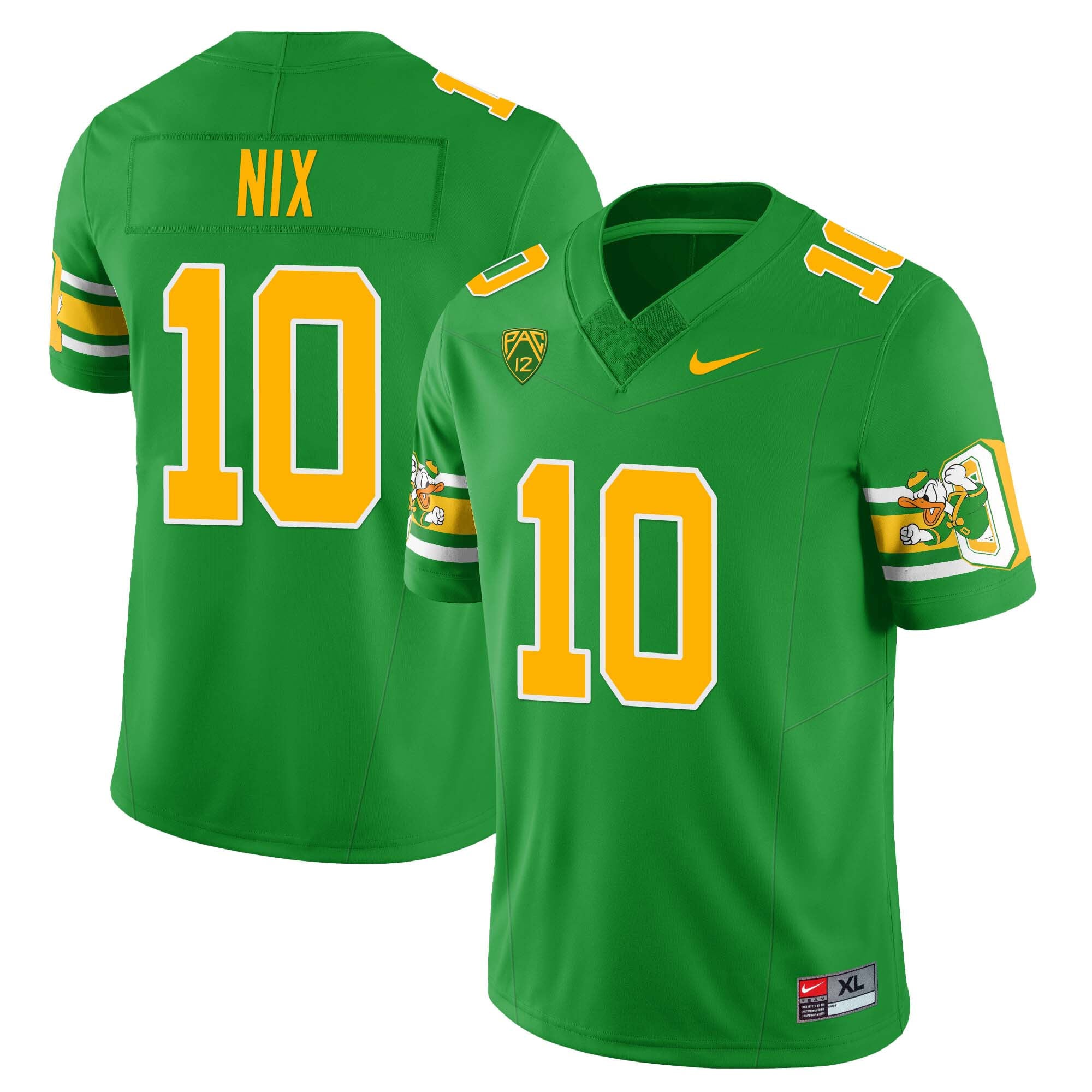 Men’s Oregon Ducks ‘Mighty Oregon’ Throwback Football Uniforms – All Stitched