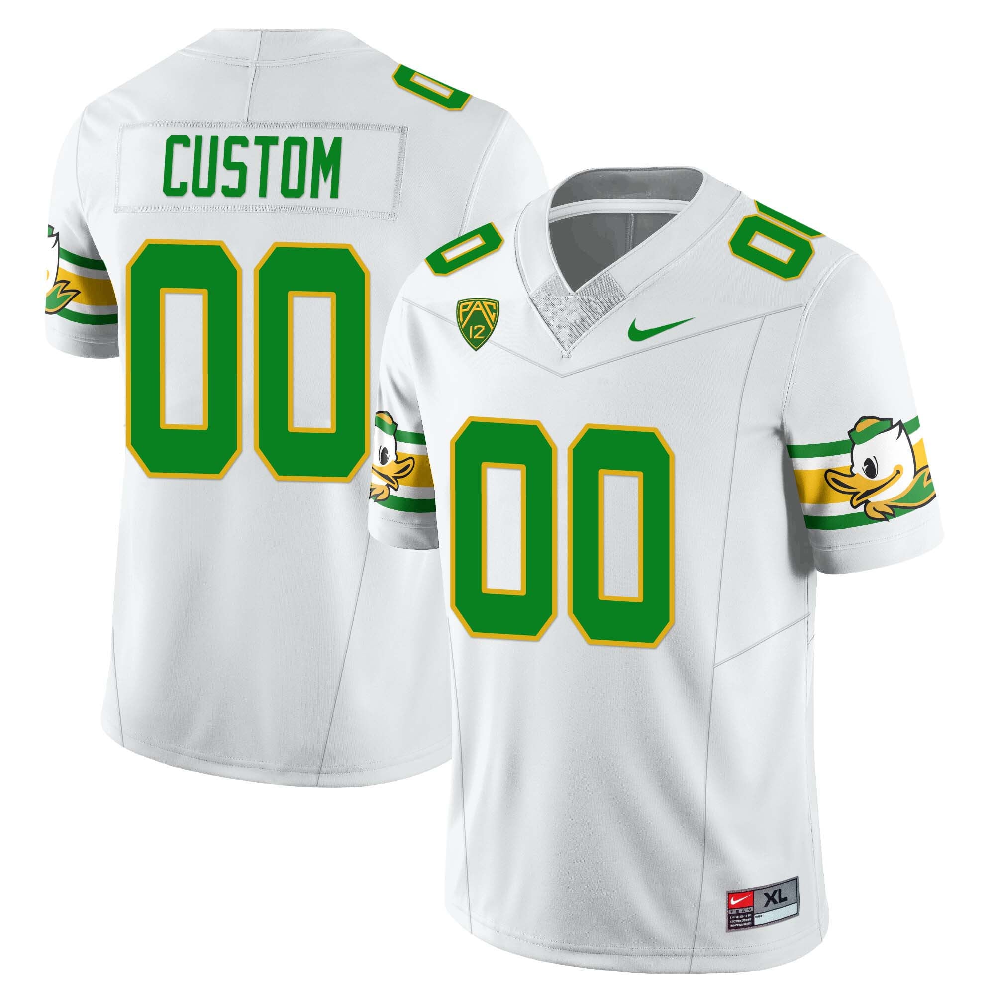 Menâs Oregon Ducks âMighty Oregonâ Throwback Football Custom Uniforms â All Stitched