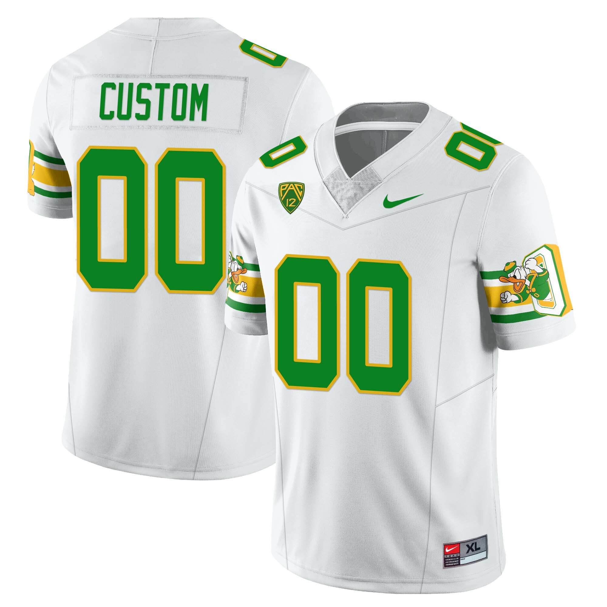Menâs Oregon Ducks âMighty Oregonâ Throwback Football Custom Uniforms â All Stitched