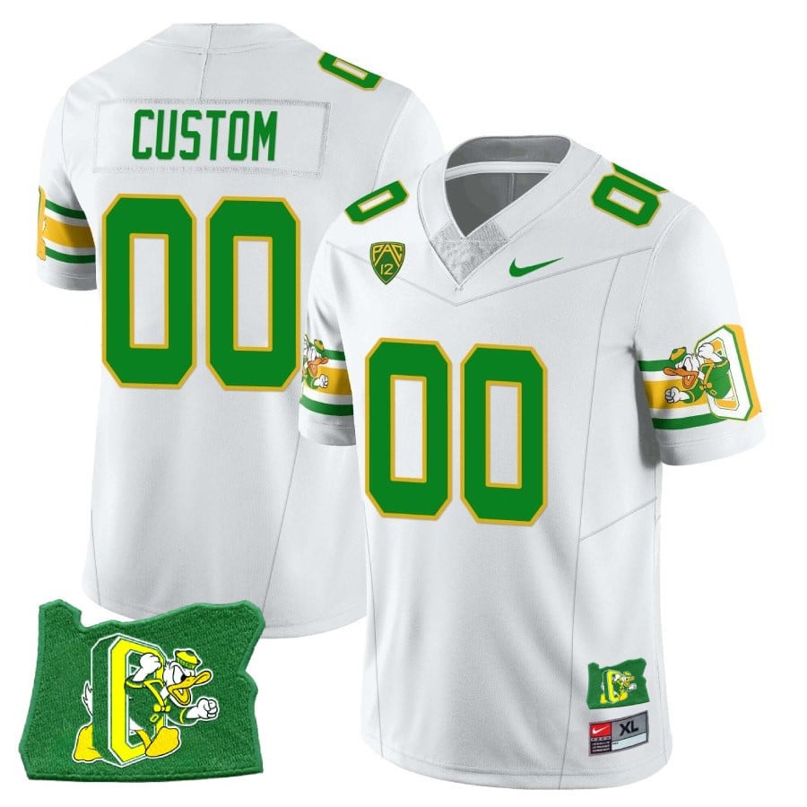 Men’s Oregon Ducks ‘Mighty Oregon’ Throwback Football Stitched Jersey – Oregon State