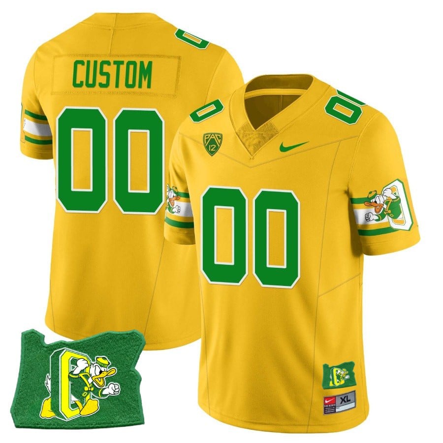Womenâs Oregon Ducks âMighty Oregonâ Throwback Football Stitched Jersey â Oregon State