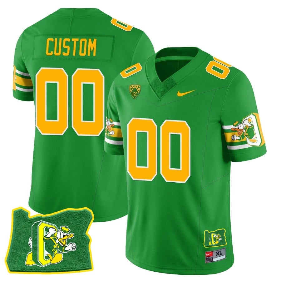 Men’s Oregon Ducks ‘Mighty Oregon’ Throwback Football Stitched Jersey – Oregon State