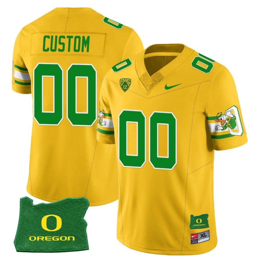 Custom Oregon Ducks âMighty Oregonâ Throwback Football Stitched Jersey â Oregon State