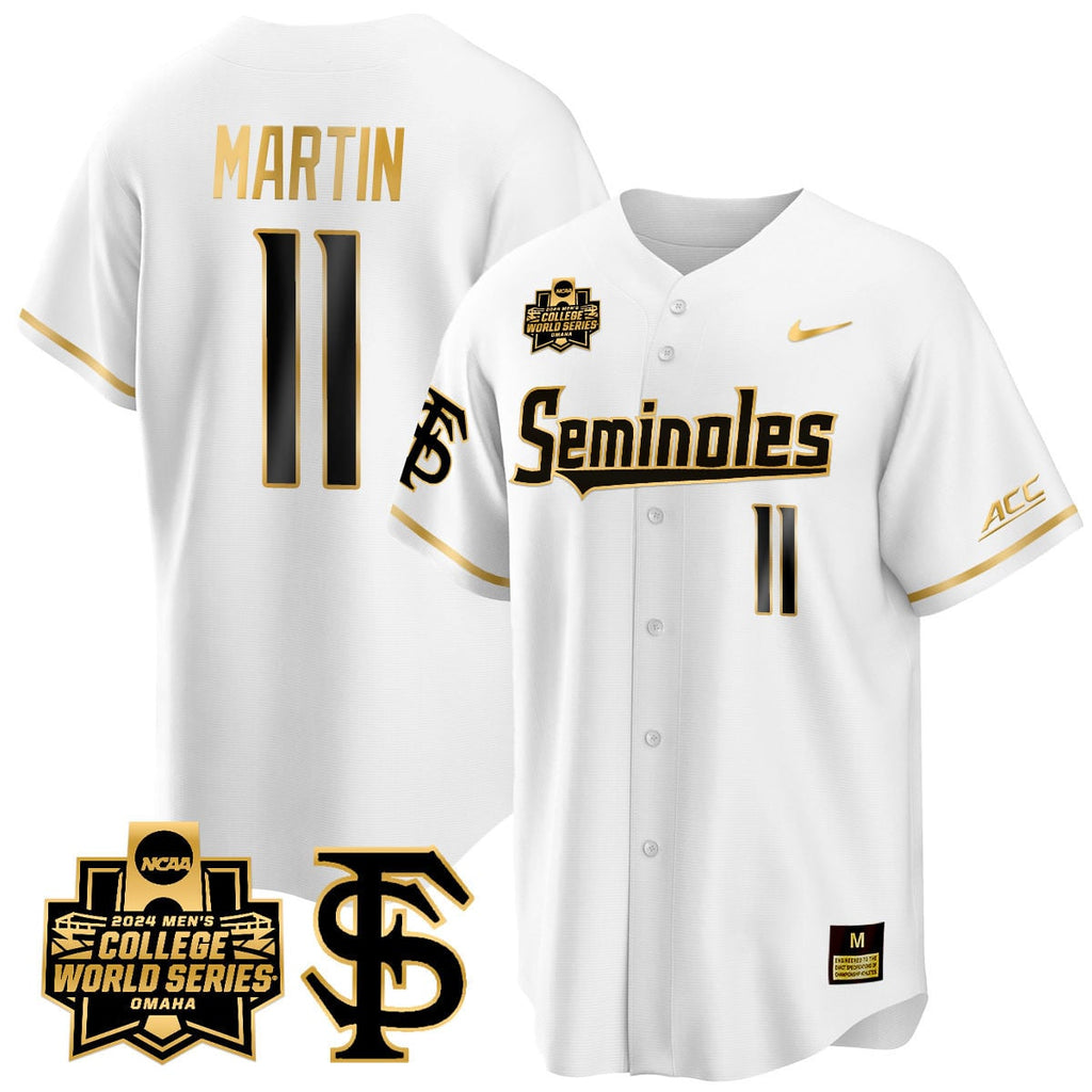 Men's Florida State Seminoles 2024 College World Series Vapor Premier Limited Jersey V1 - All Stitched