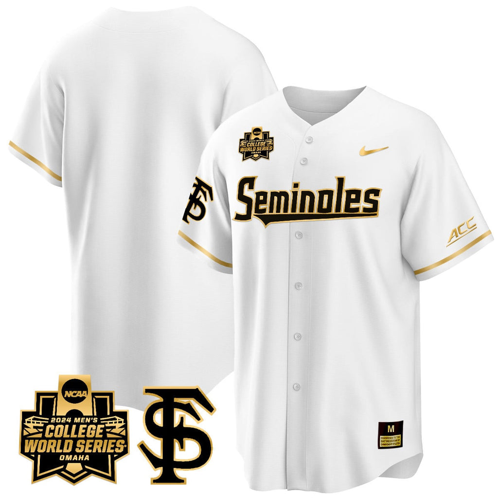 Men's Florida State Seminoles 2024 College World Series Vapor Premier Limited Jersey V1 - All Stitched