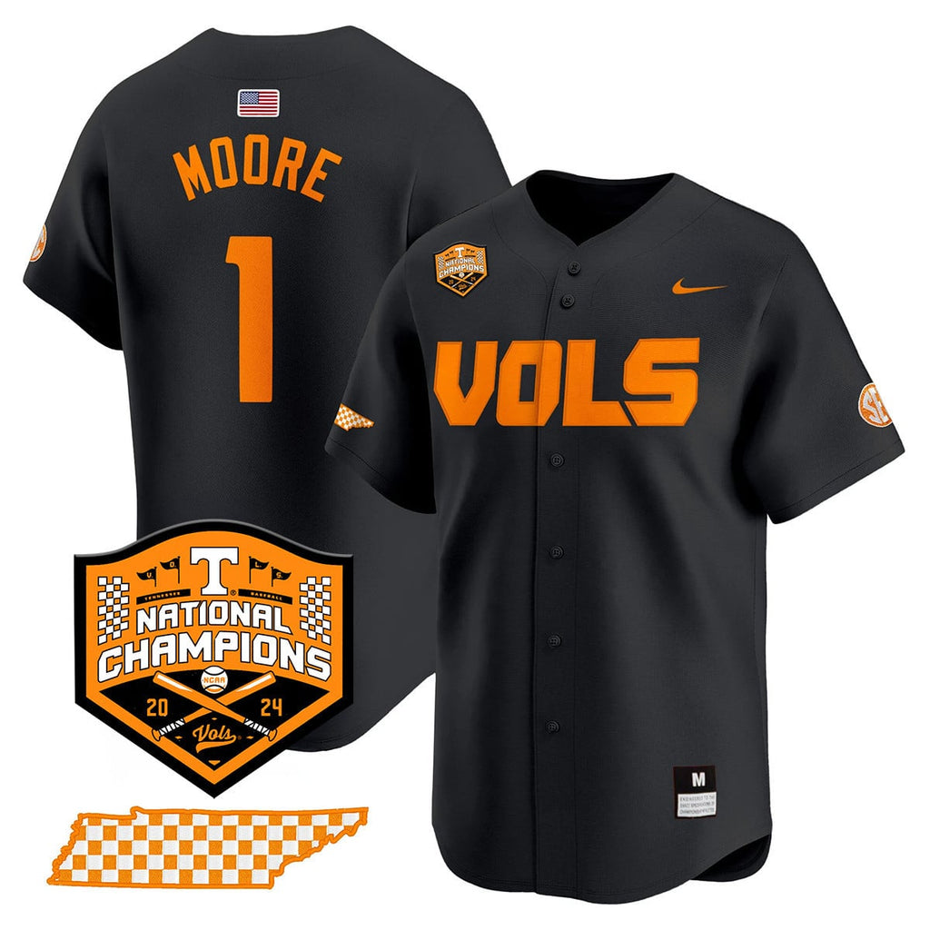 Men's Tennessee Volunteers 2024 National Champions Vapor Premier Limited Jersey V1 - All Stitched