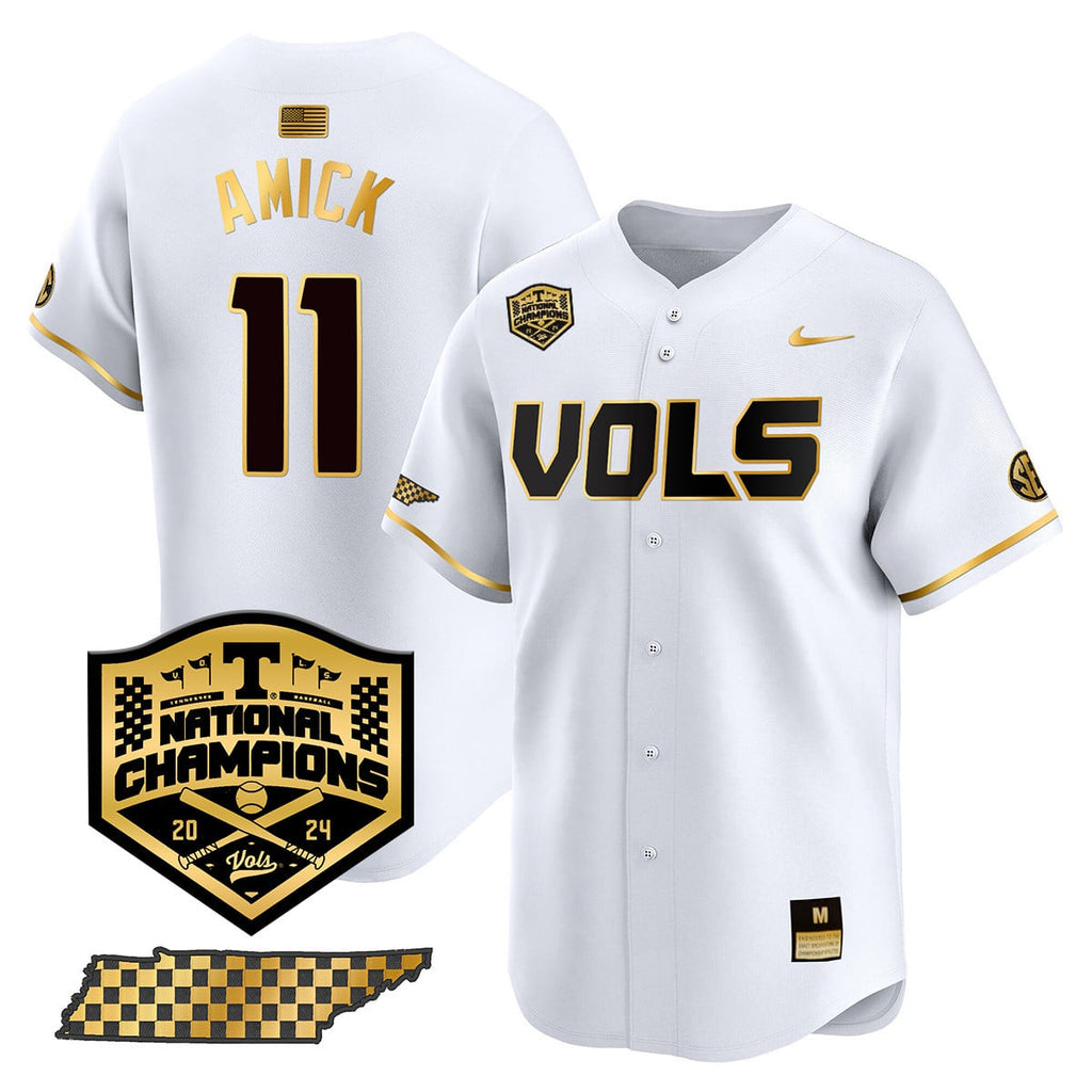 Men's Tennessee Volunteers 2024 National Champions Vapor Premier Limited Jersey V1 - All Stitched