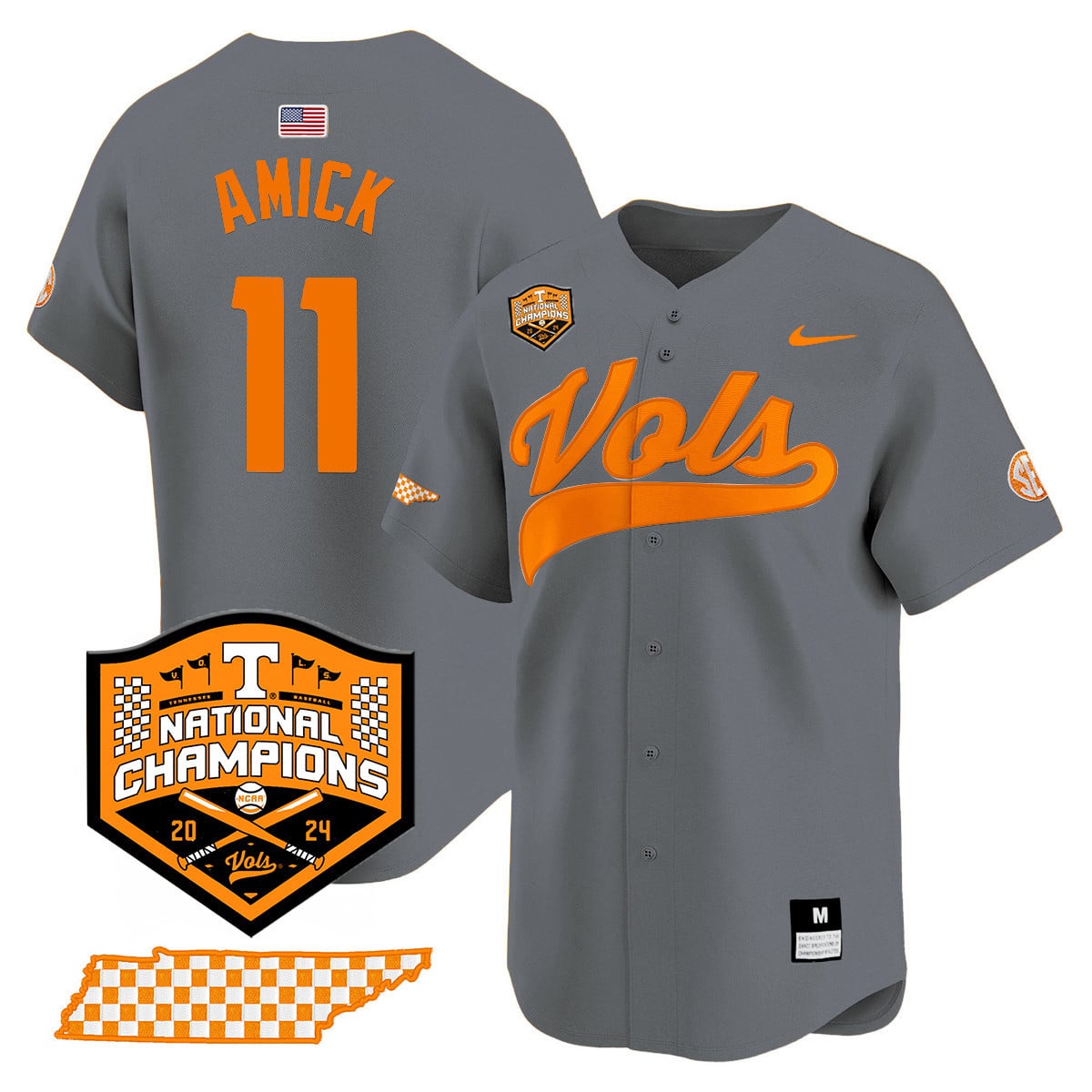 Women's Tennessee Volunteers 2024 National Champions Vapor Premier Limited Jersey - All Stitched