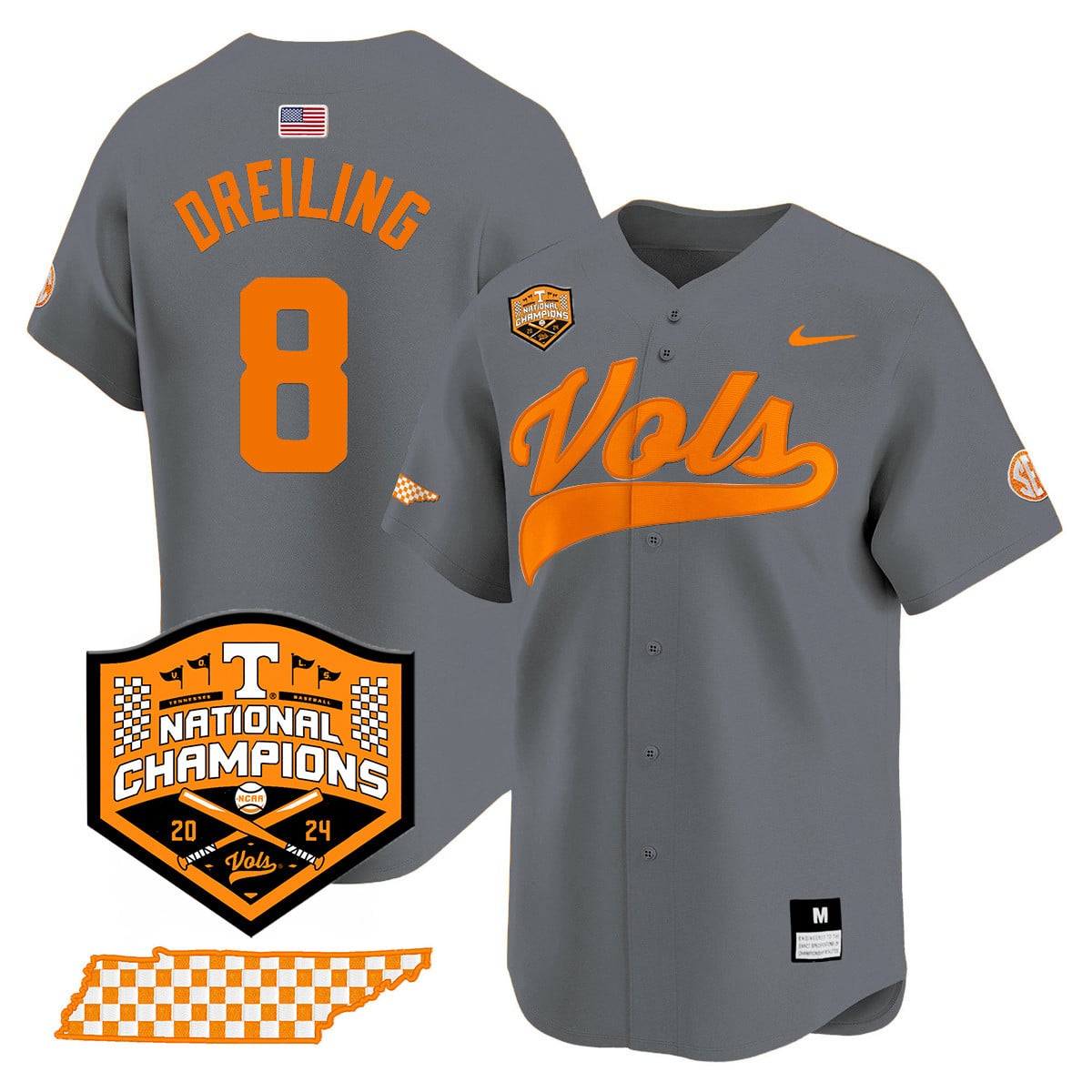 Women's Tennessee Volunteers 2024 National Champions Vapor Premier Limited Jersey - All Stitched
