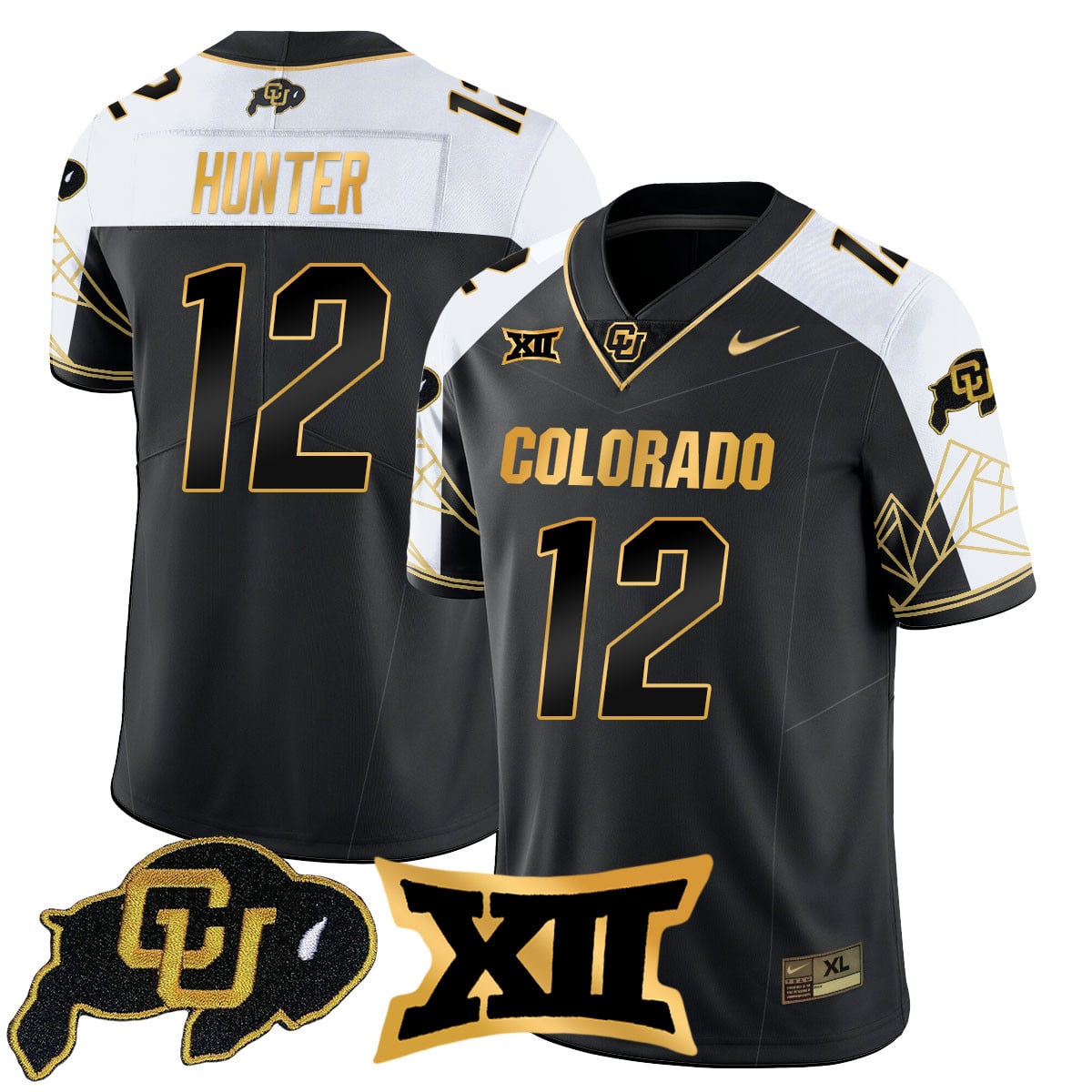 Women's Colorado Buffaloes 2024 Vapor Limited Gold Jersey N3 - All Stitched