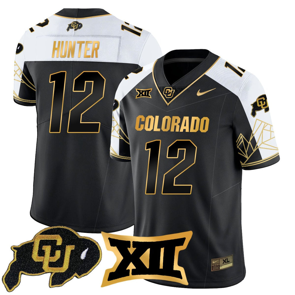 Men's Colorado Buffaloes 2024 Vapor Limited Gold Jersey N3 - All Stitched