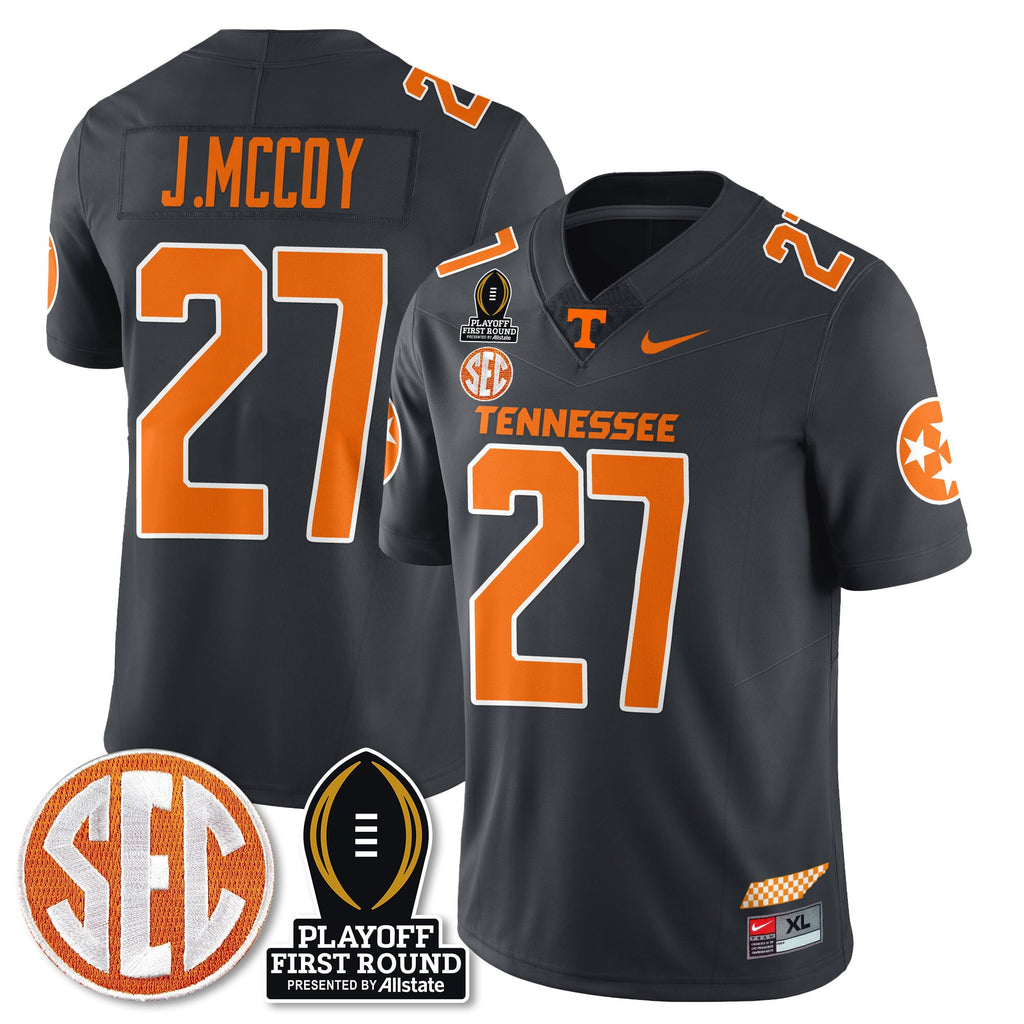 Men's Tennessee Volunteers Football Jersey - Playoff First Round Patch - All Stitched