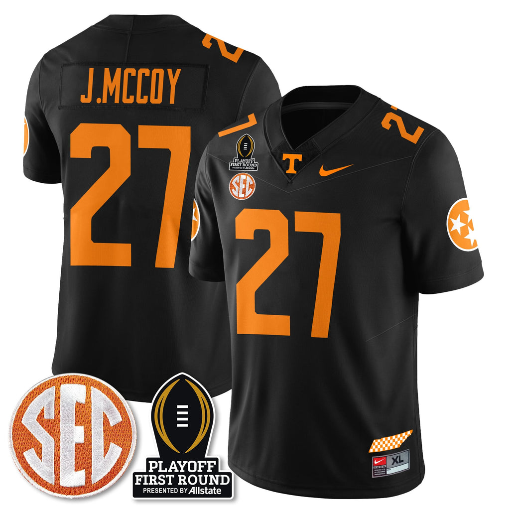 Men's Tennessee Volunteers Football Jersey - Playoff First Round Patch - All Stitched