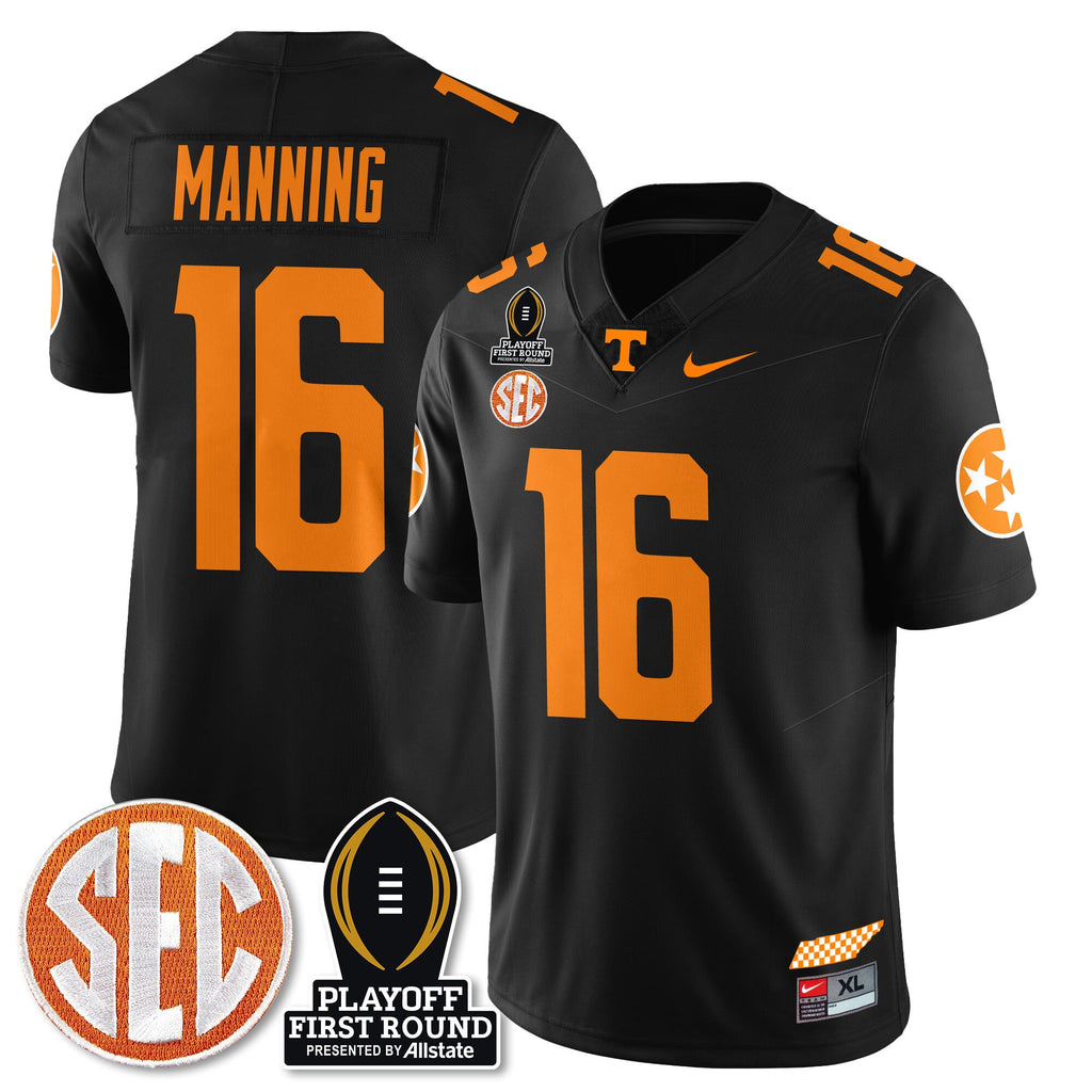 Men's Tennessee Volunteers Football Jersey - Playoff First Round Patch - All Stitched