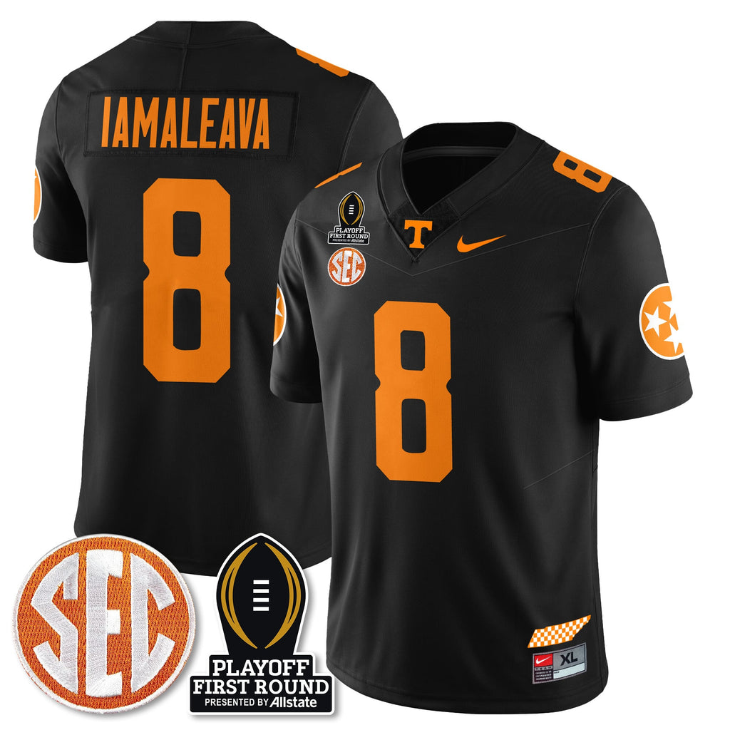 Men's Tennessee Volunteers Football Jersey - Playoff First Round Patch - All Stitched