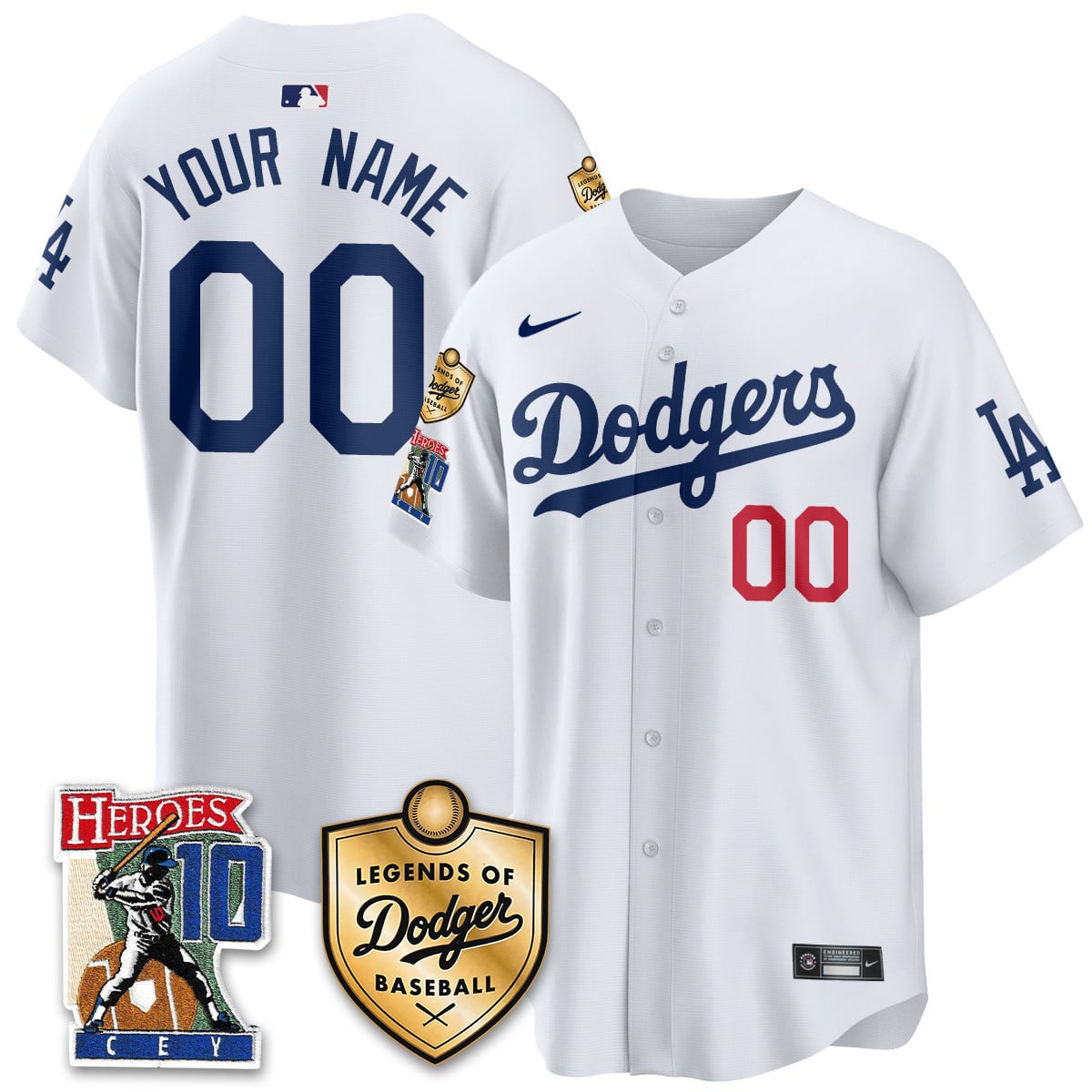 Men's Dodgers Ron Cey "Legends Of Dodgers Baseball" Jersey - All Stitched
