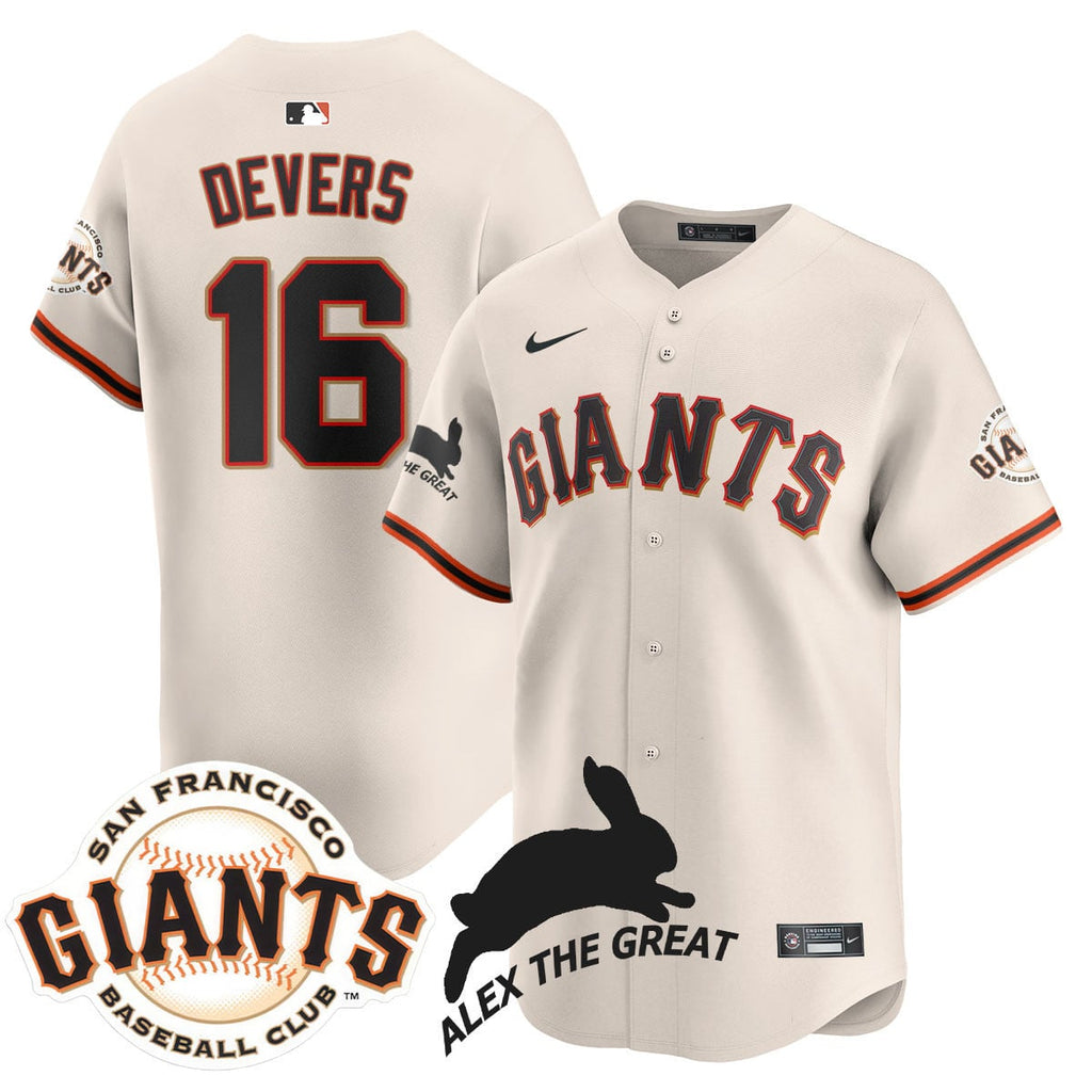 Custom San Francisco Giants "Alex the Great" Rabbit Memories 2025 Jersey - All Stitched