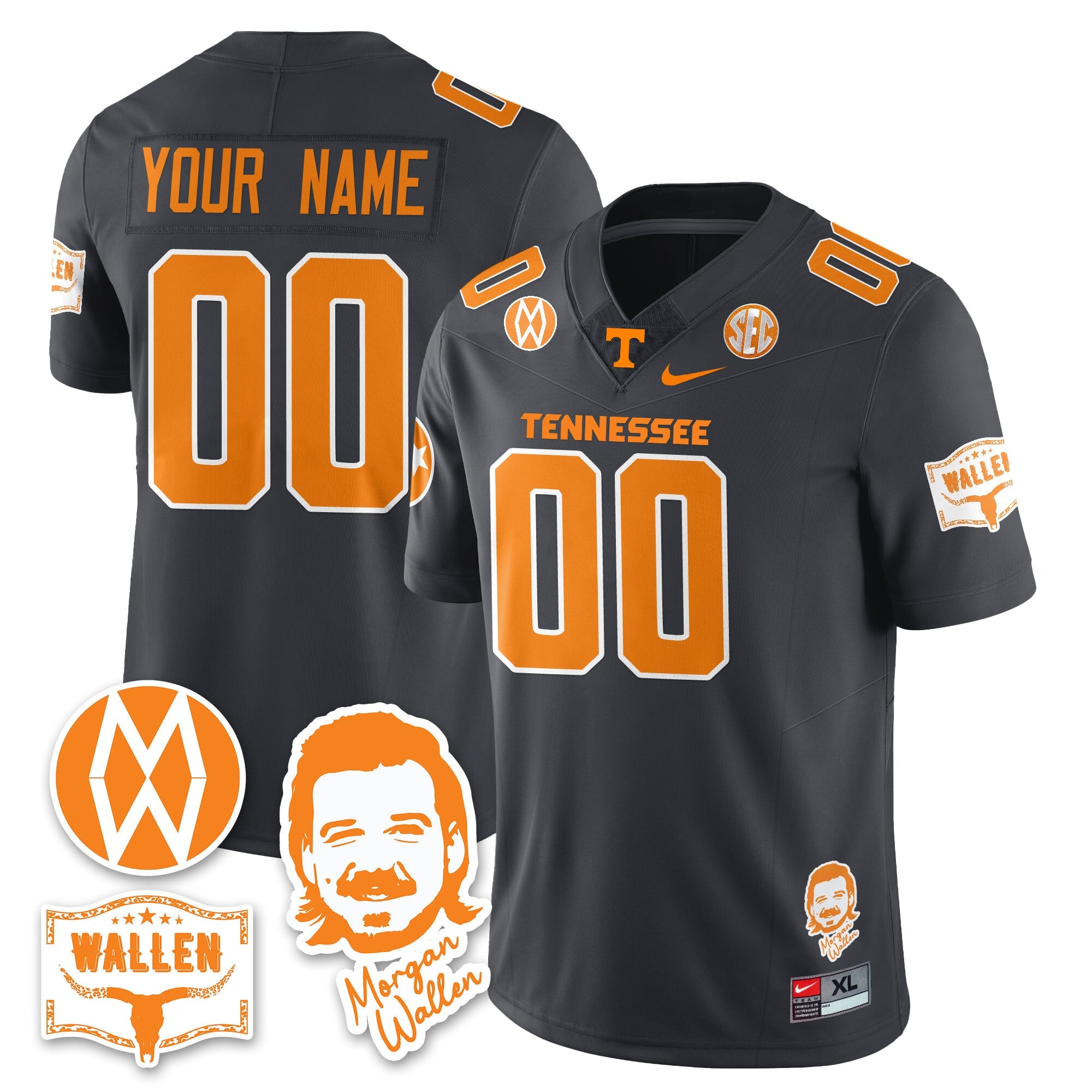 Women's Tennessee Volunteers Morgan Wallen 2025 Jersey - All Stitched