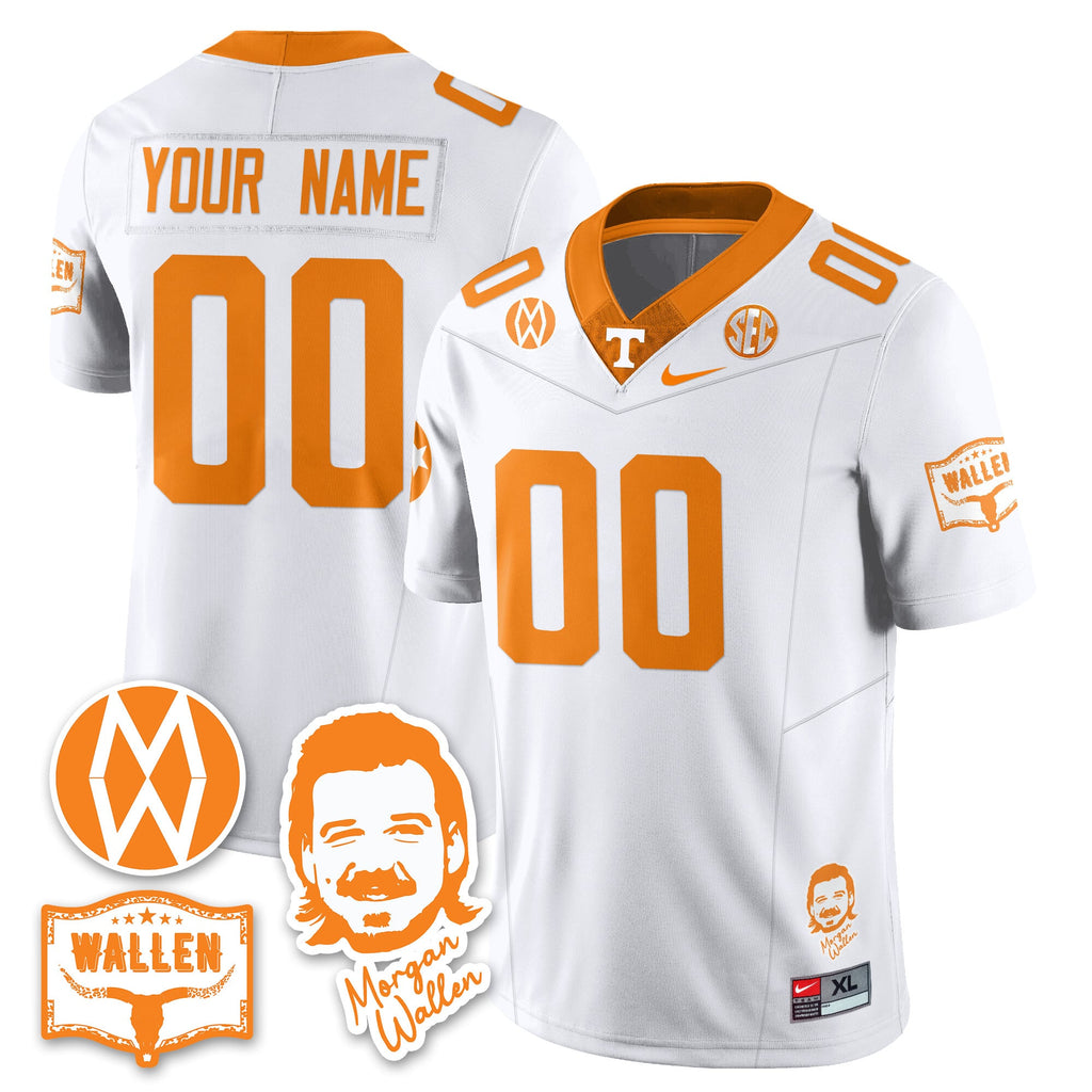 Men's Tennessee Volunteers Morgan Wallen 2025 Jersey - All Stitched