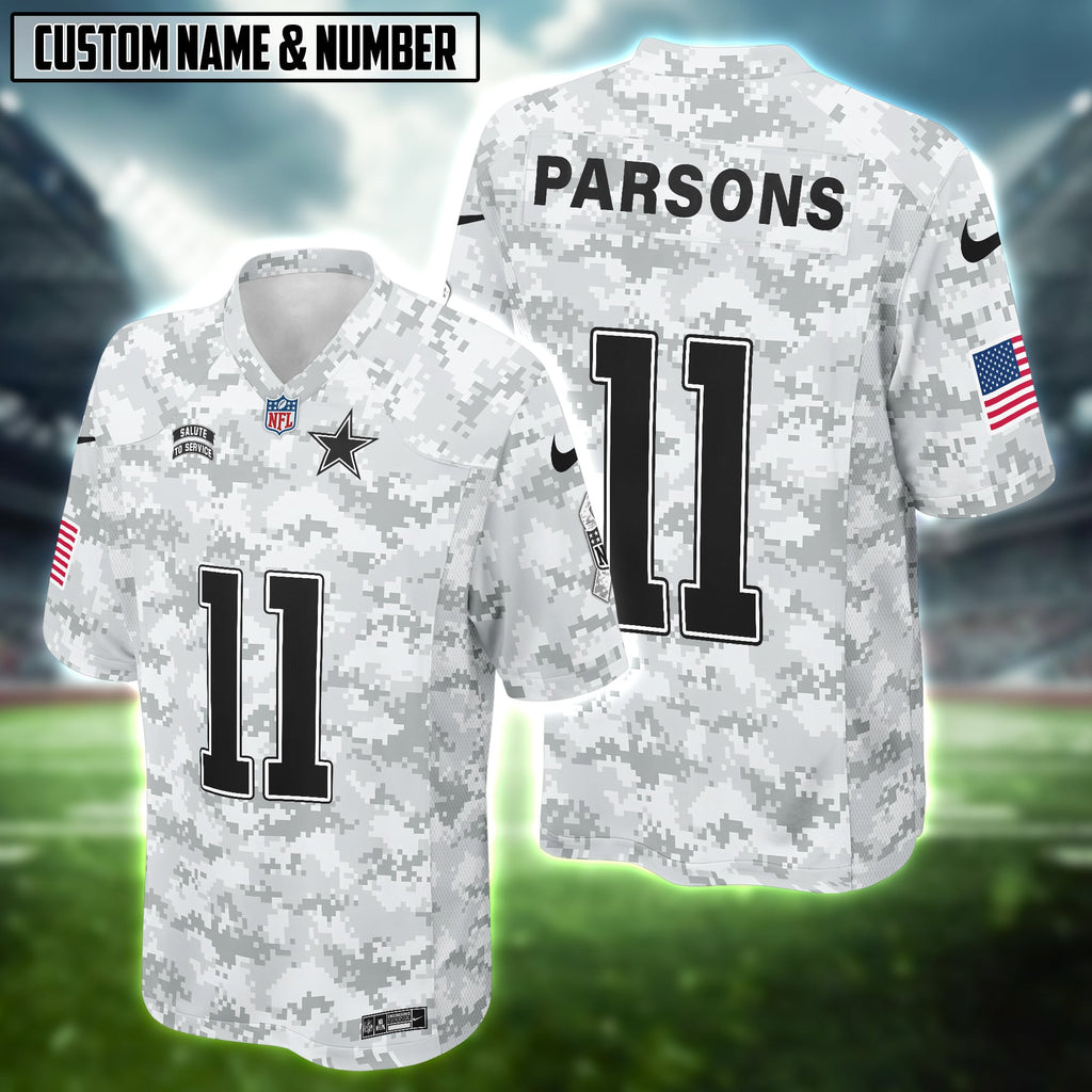 NFL US Airforce Veteran Salute To Service Gray Camo Football Jersey Editions Limited