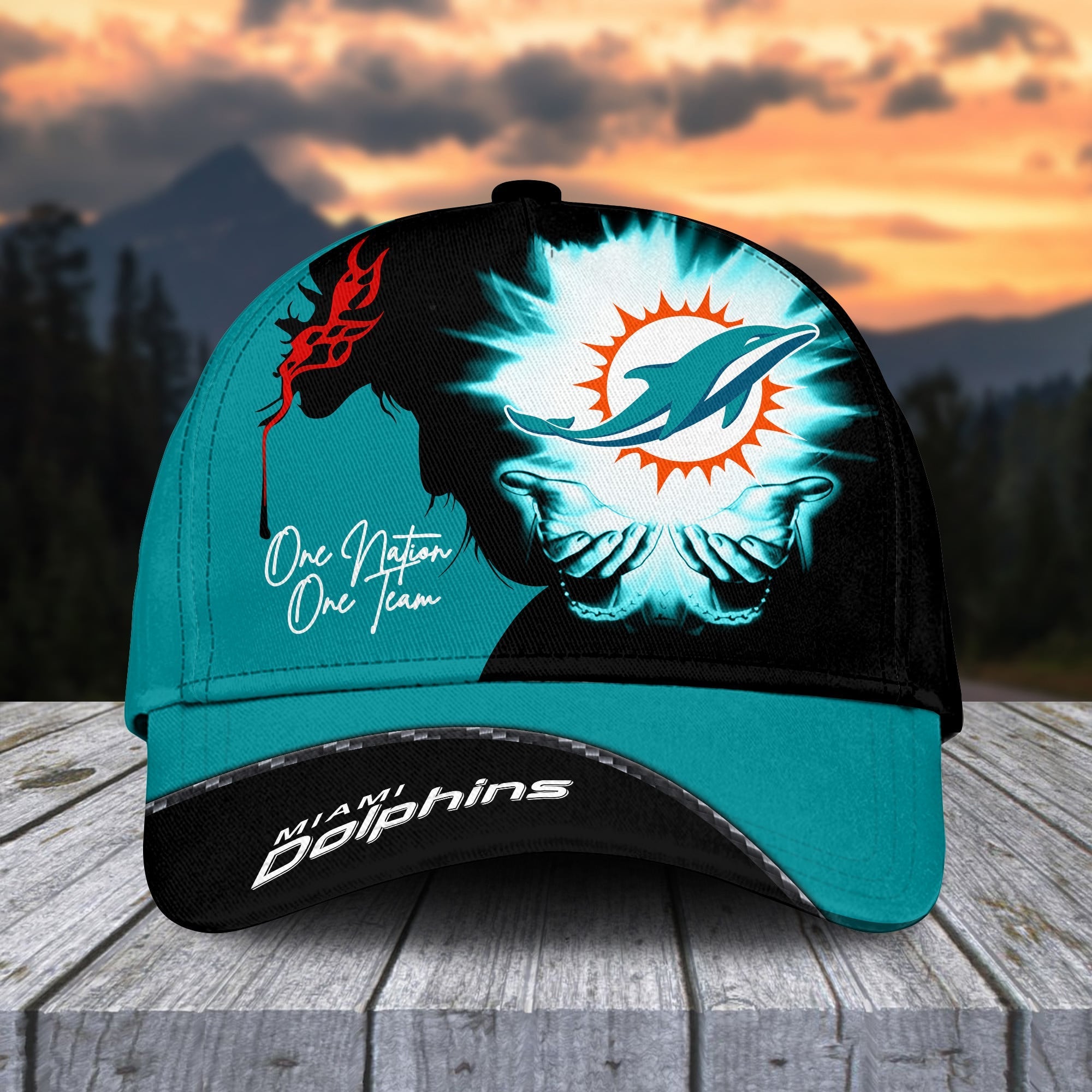Miami Dolphins Classic Cap - One Nation One Team Design