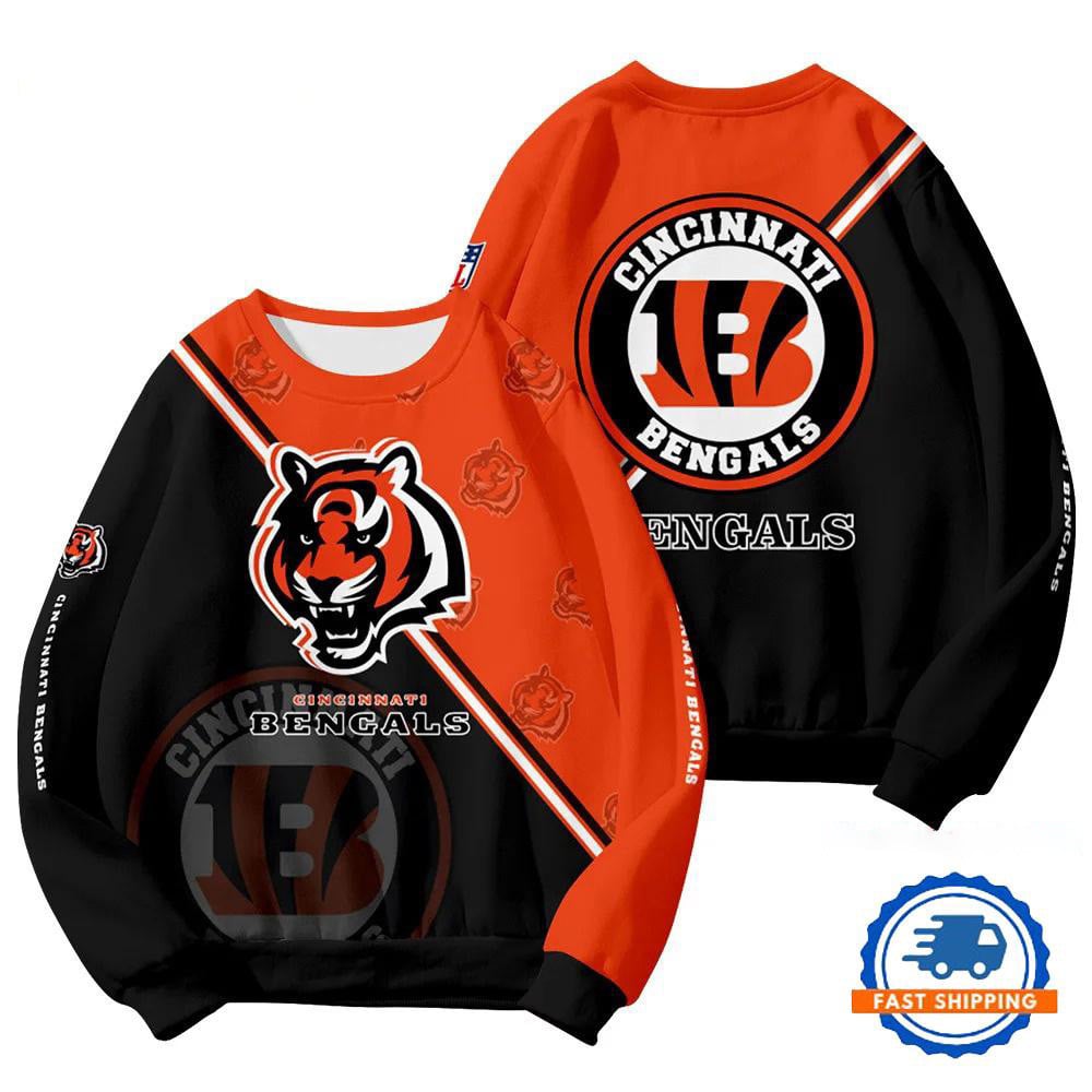 CIN Bengals Football Team Round Neck Sweatshirt