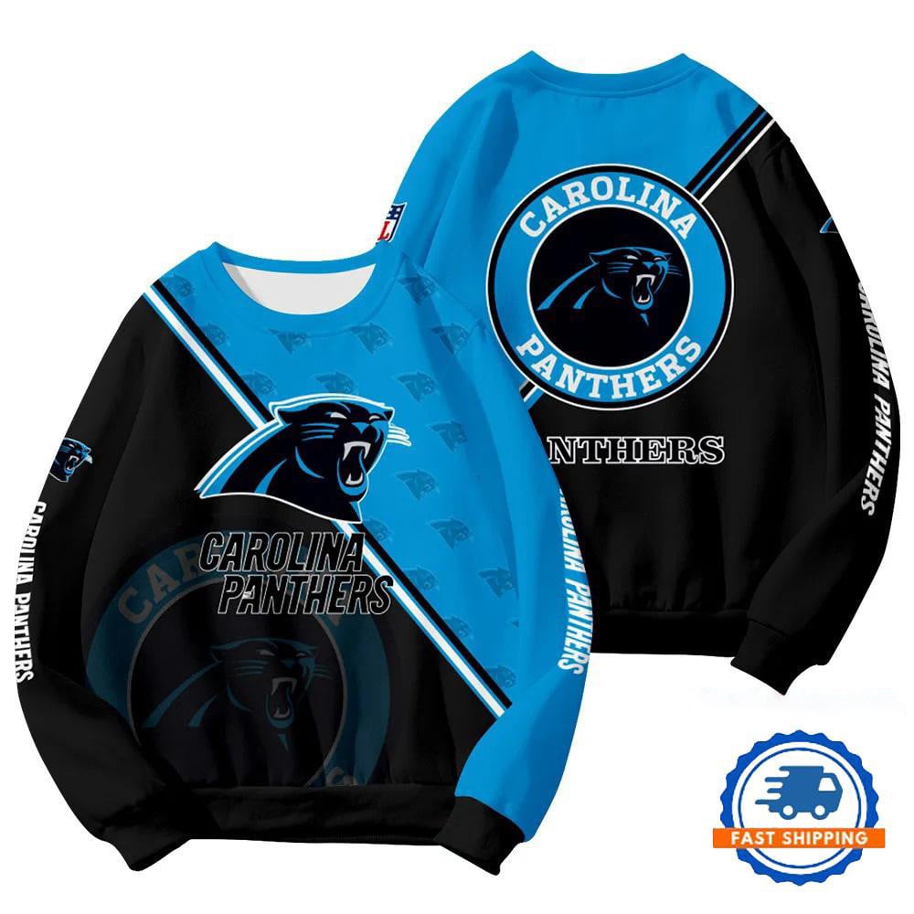 CAR Panthers Football Team Round Neck Sweatshirt
