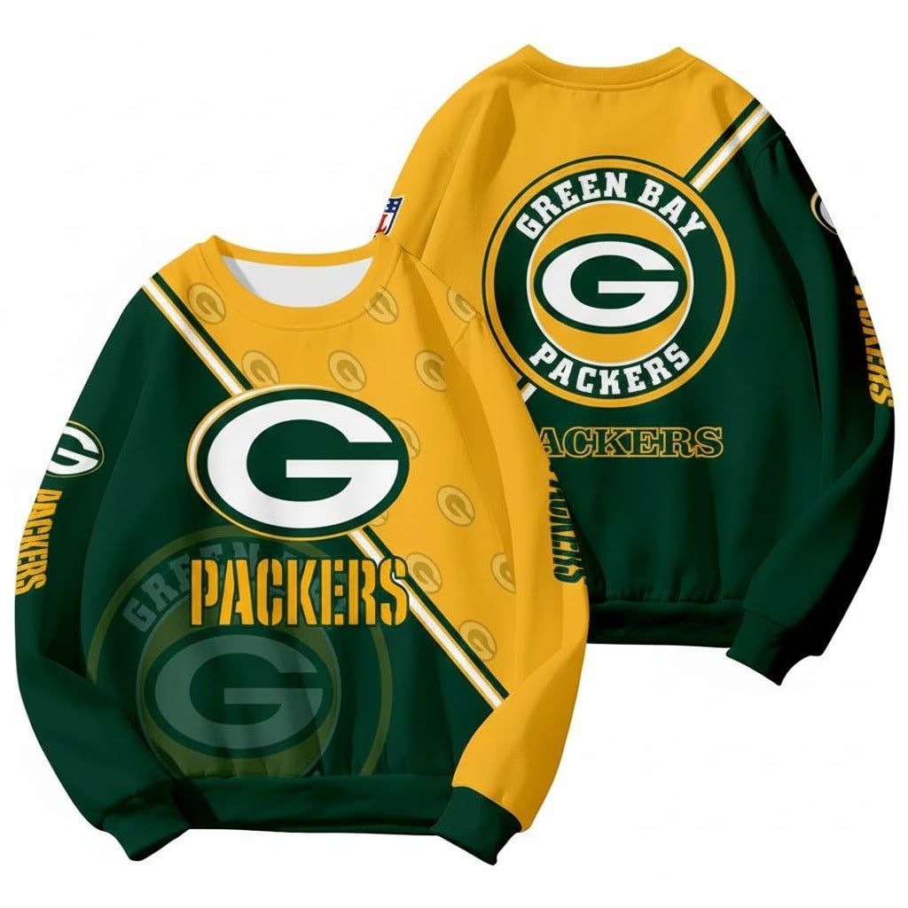 GB Packers Football Team Round Neck Sweatshirt