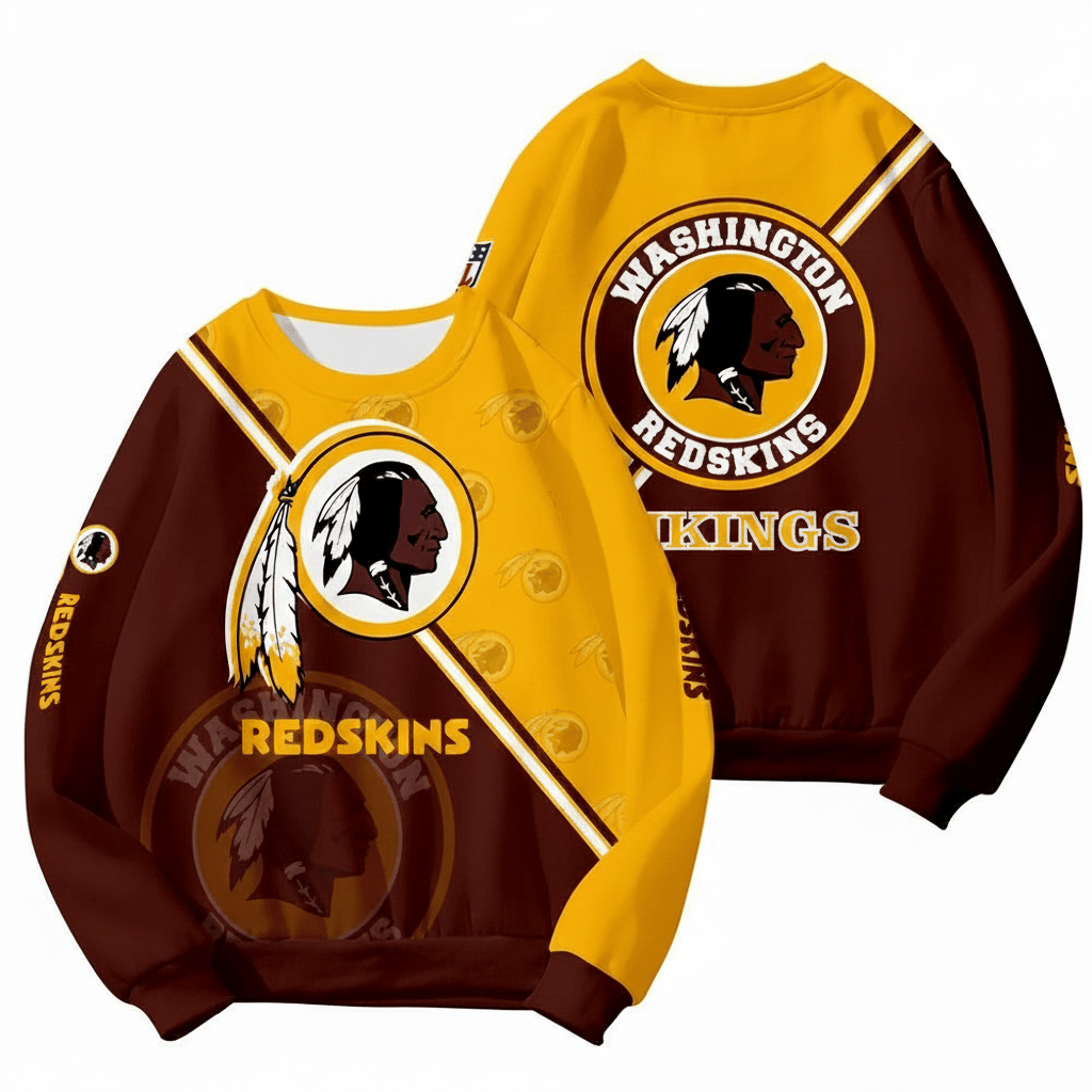 WAS Commanders Football Team Round Neck Sweatshirt