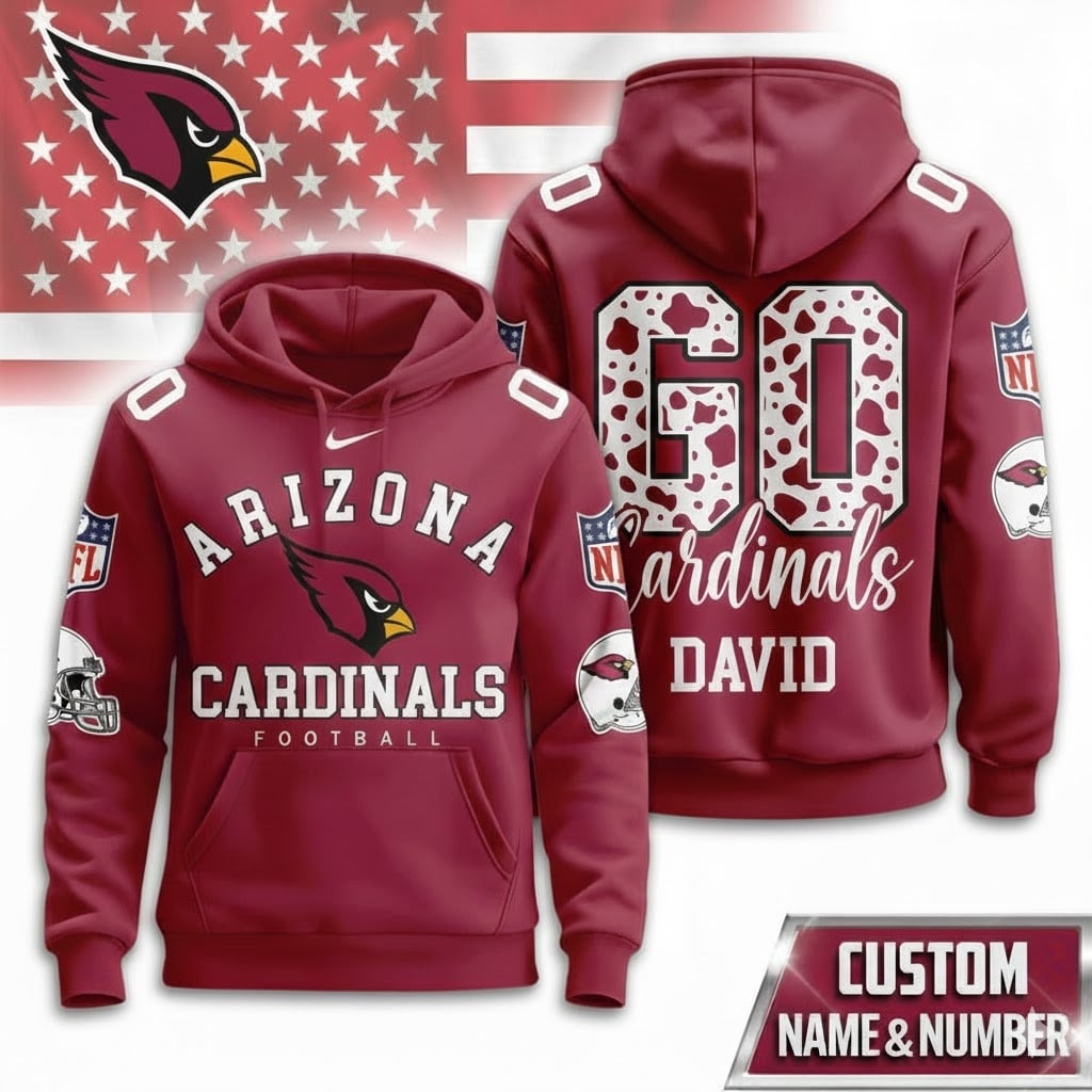 ARI Cardinals Football Custom Game Day Hoodie Shirt