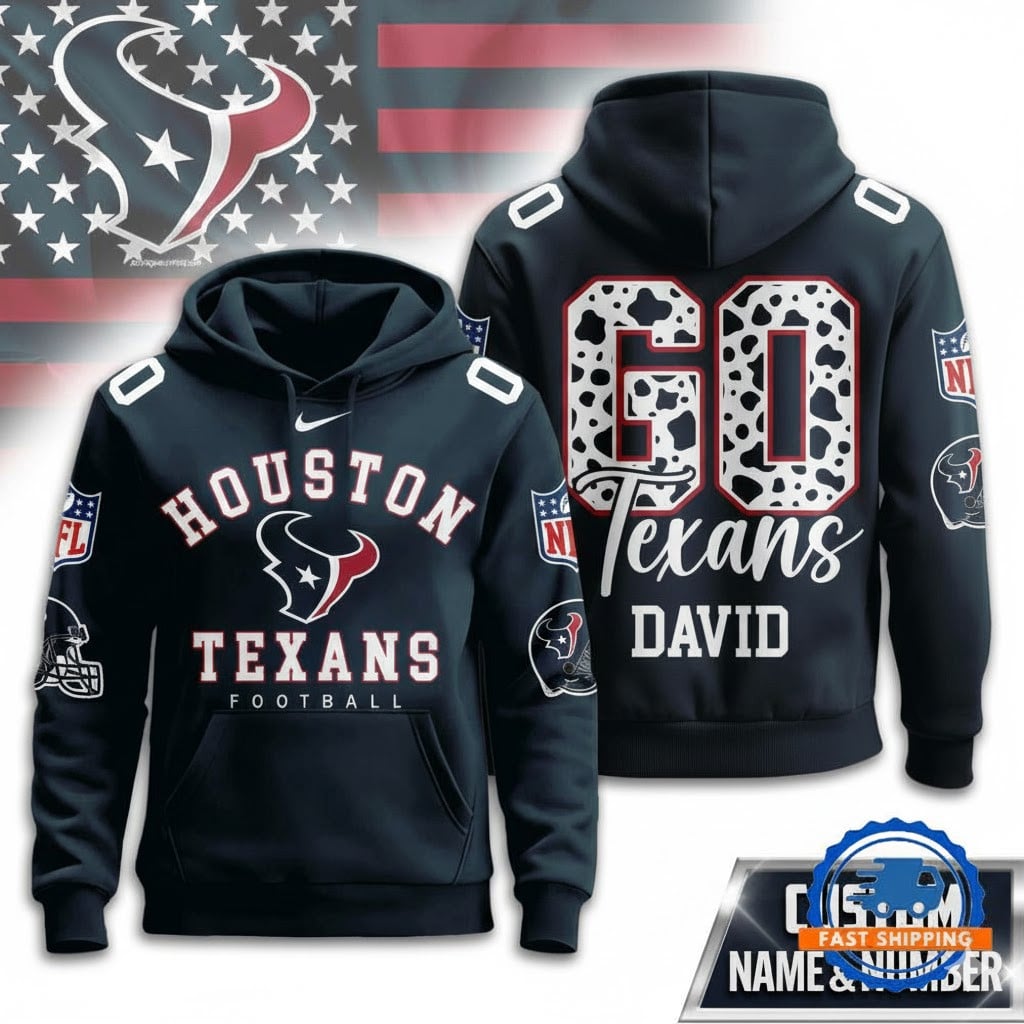HOU Texans Football Custom Game Day Hoodie Shirt