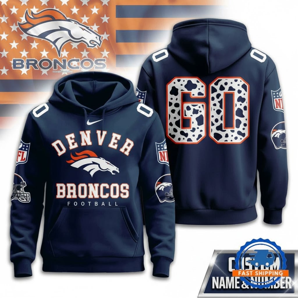 DEN Broncos Football Custom Game Day Hoodie Shirt