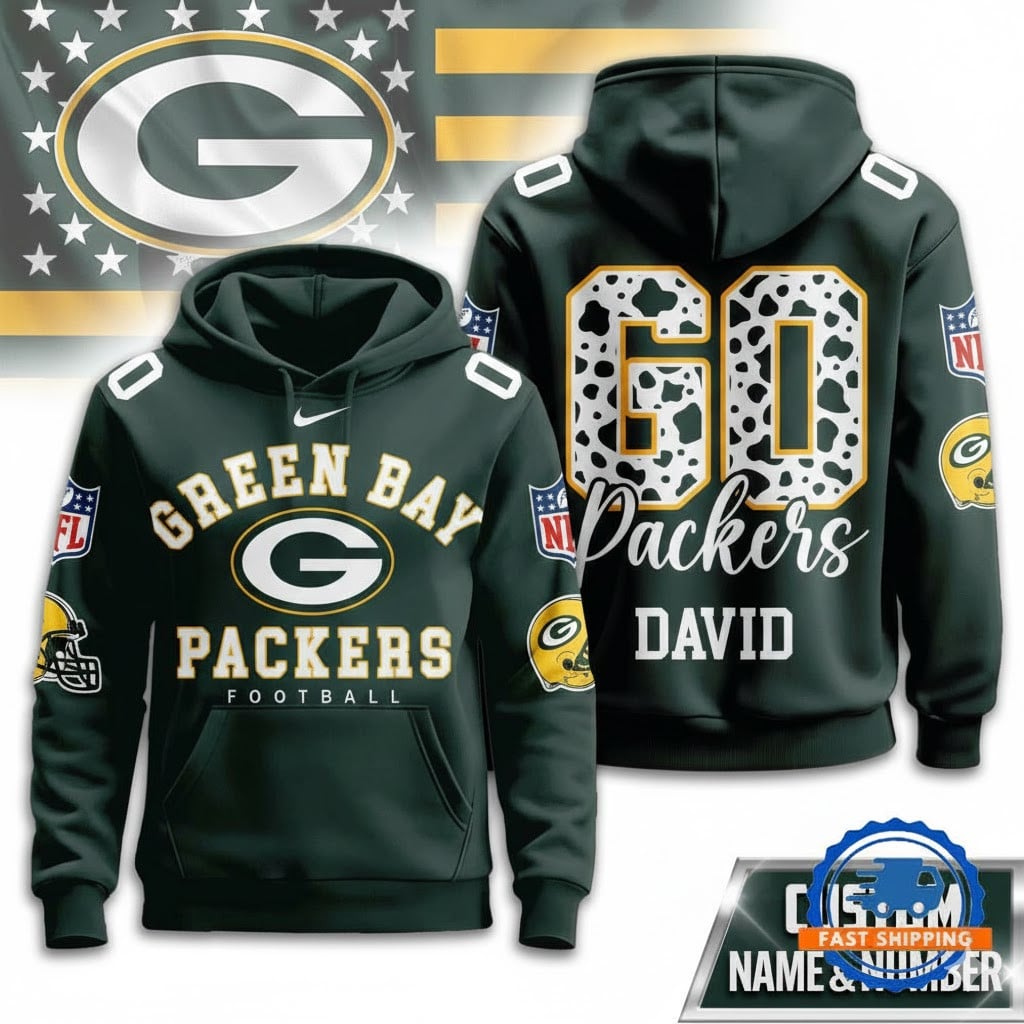 GB Packers Football Custom Game Day Hoodie Shirt