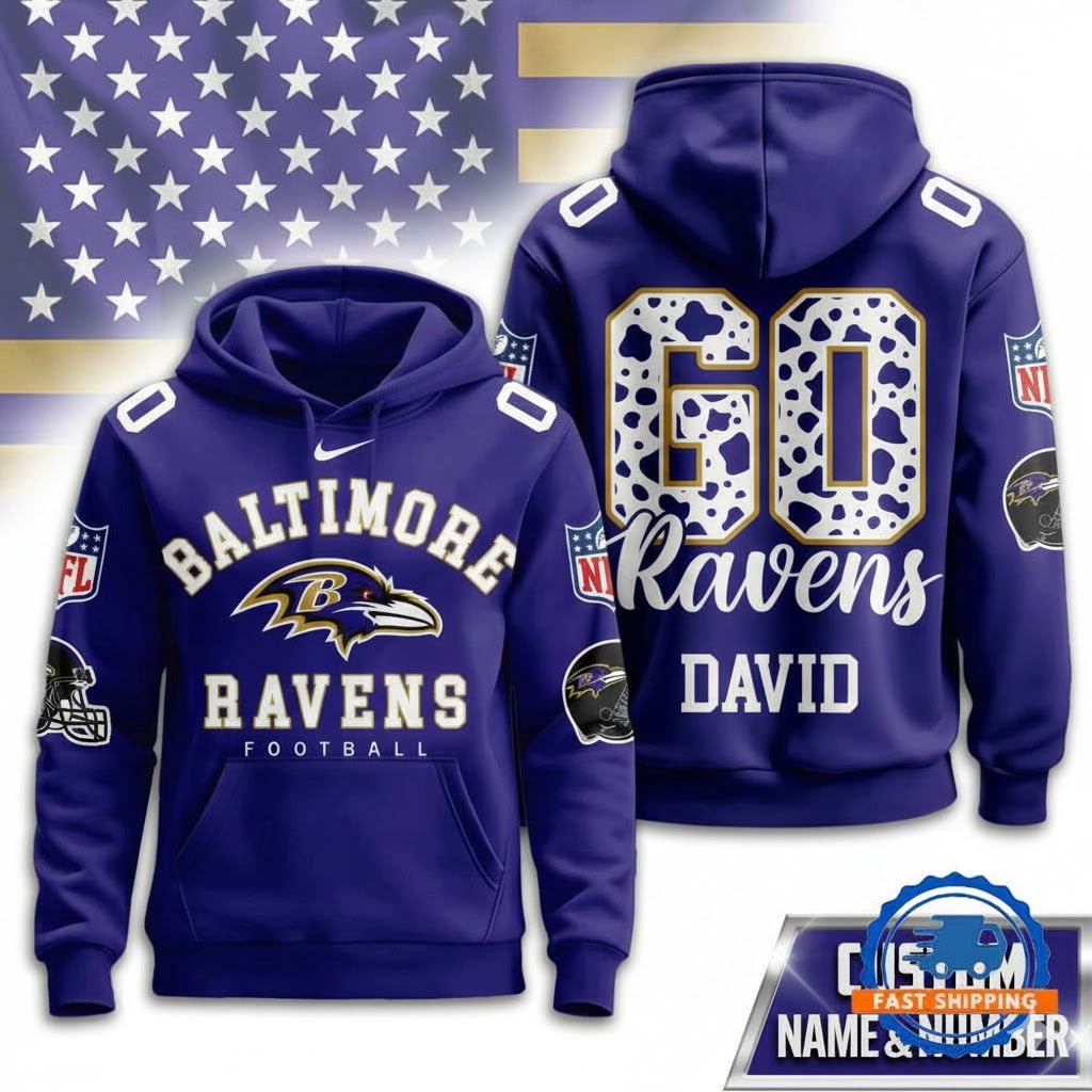 BAL Ravens Football Custom Game Day Hoodie Shirt