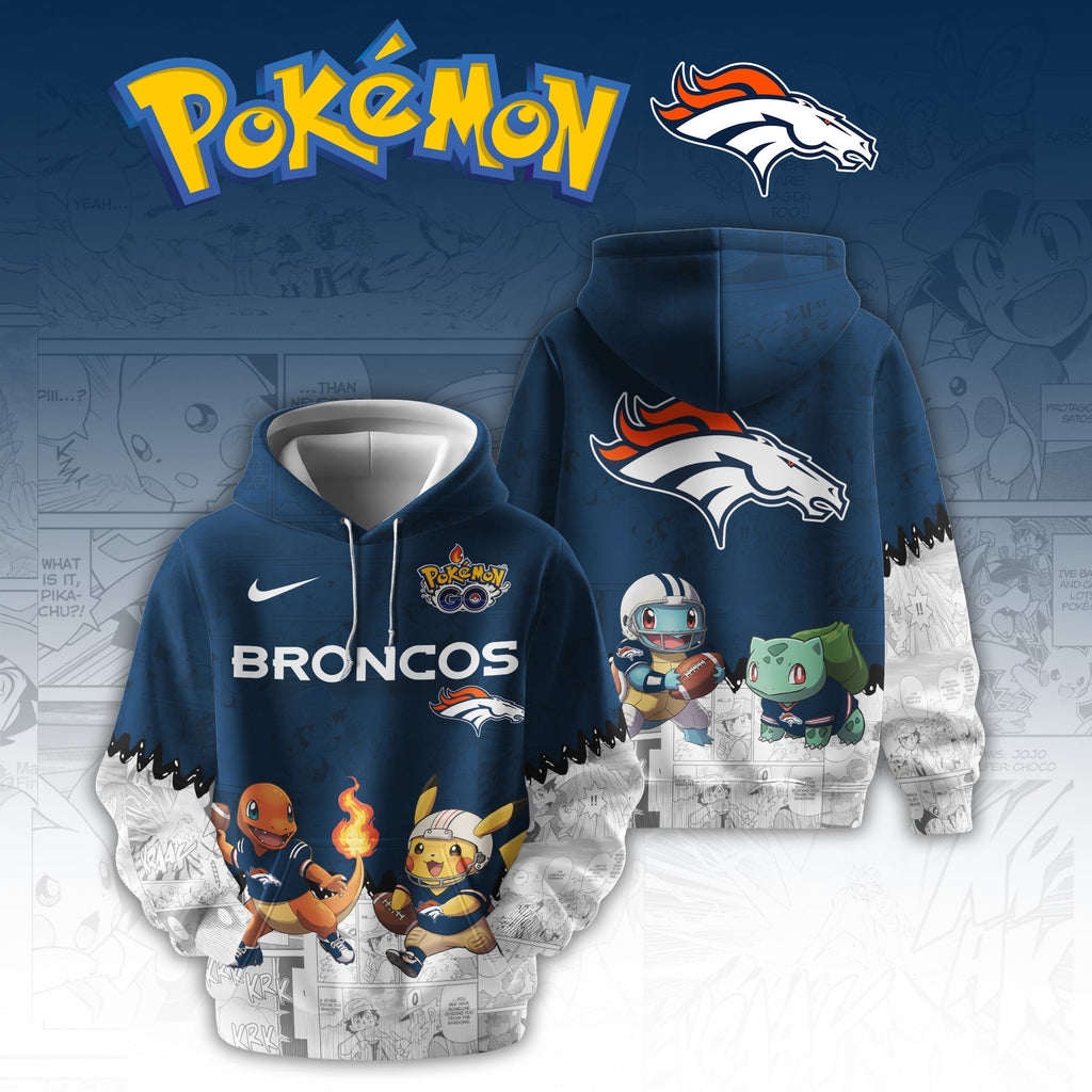 DEN Broncos Special Pokemon Limited Edition Hoodie