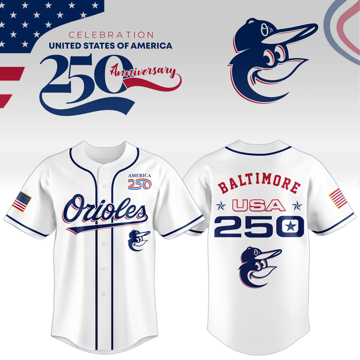 Baltimore Orioles x Celebration USA 250 Anniversary