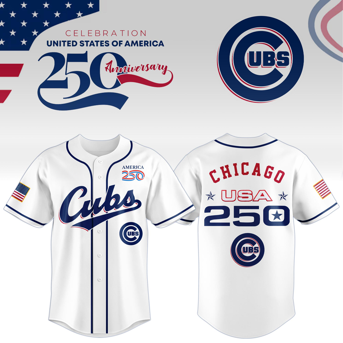 Chicago Cubs x Celebration USA 250 Anniversary
